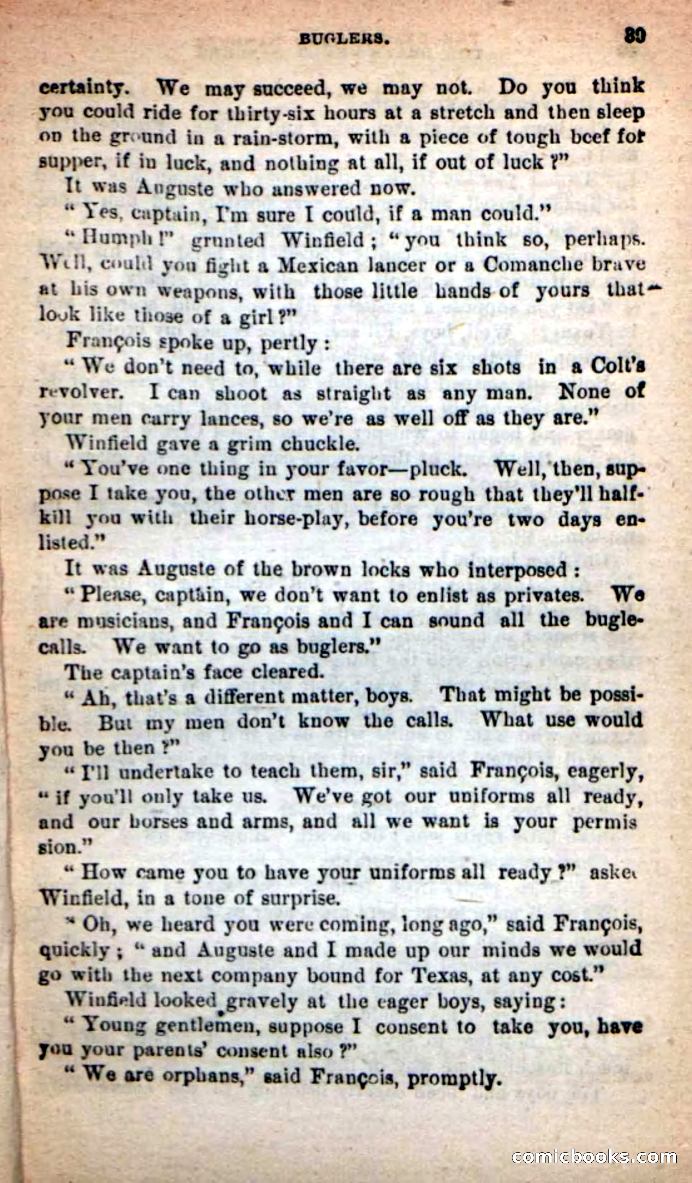 Beadle's New Dime Novels: The Death's-Head Rangers — page 35 of 100