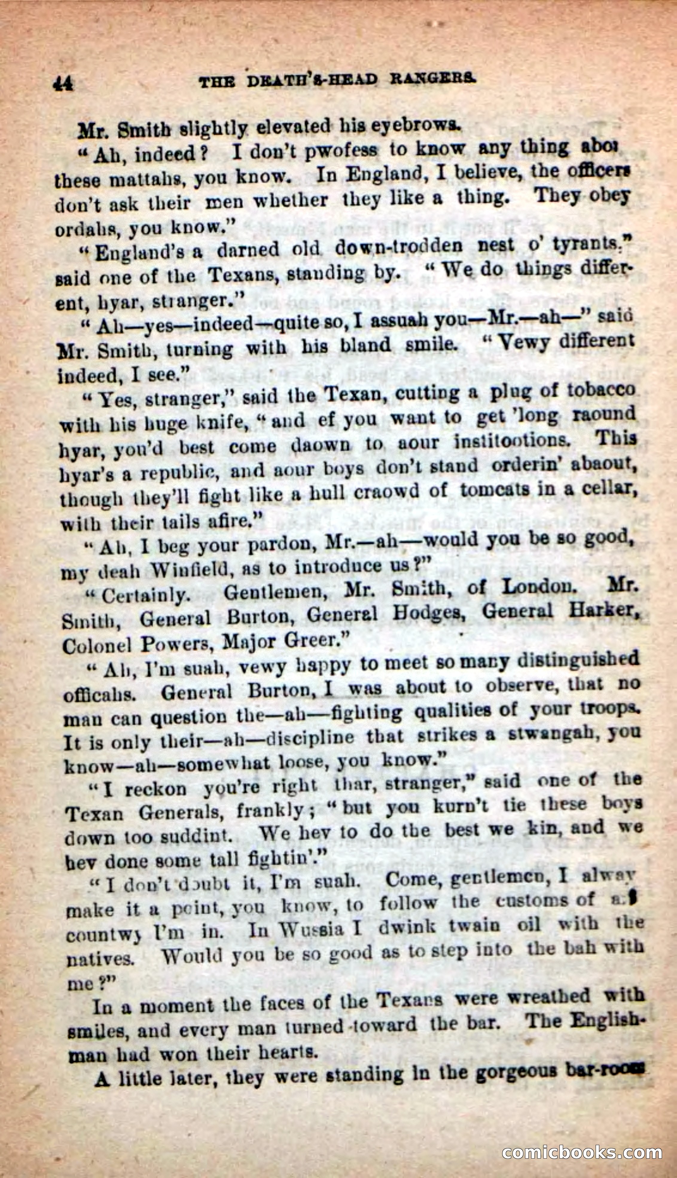 Beadle's New Dime Novels: The Death's-Head Rangers — page 40 of 100