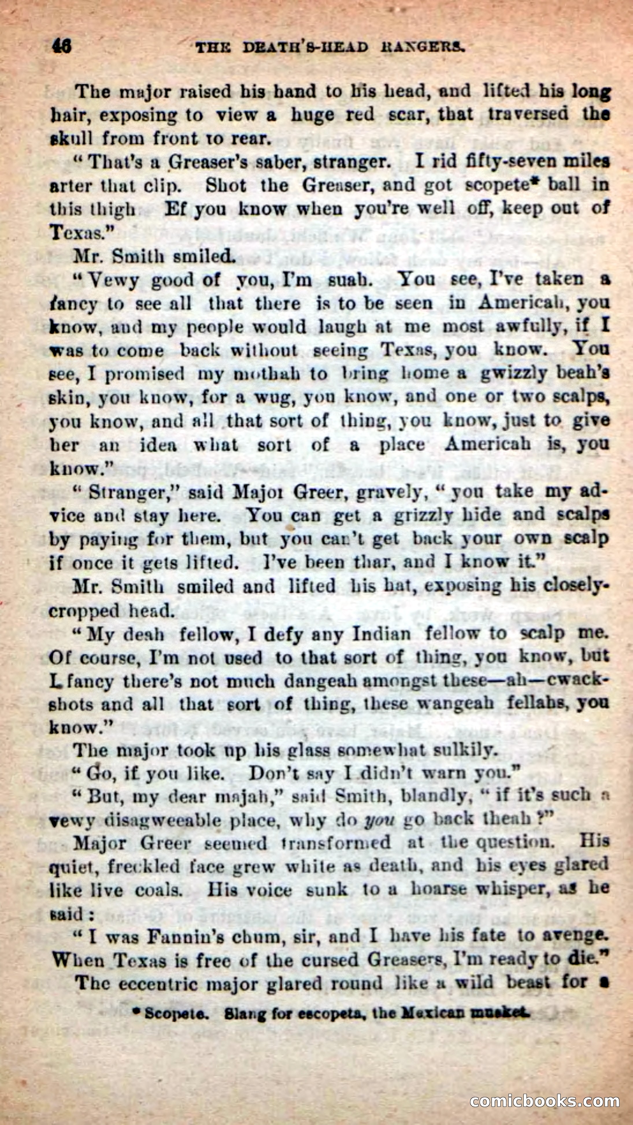 Beadle's New Dime Novels: The Death's-Head Rangers — page 42 of 100