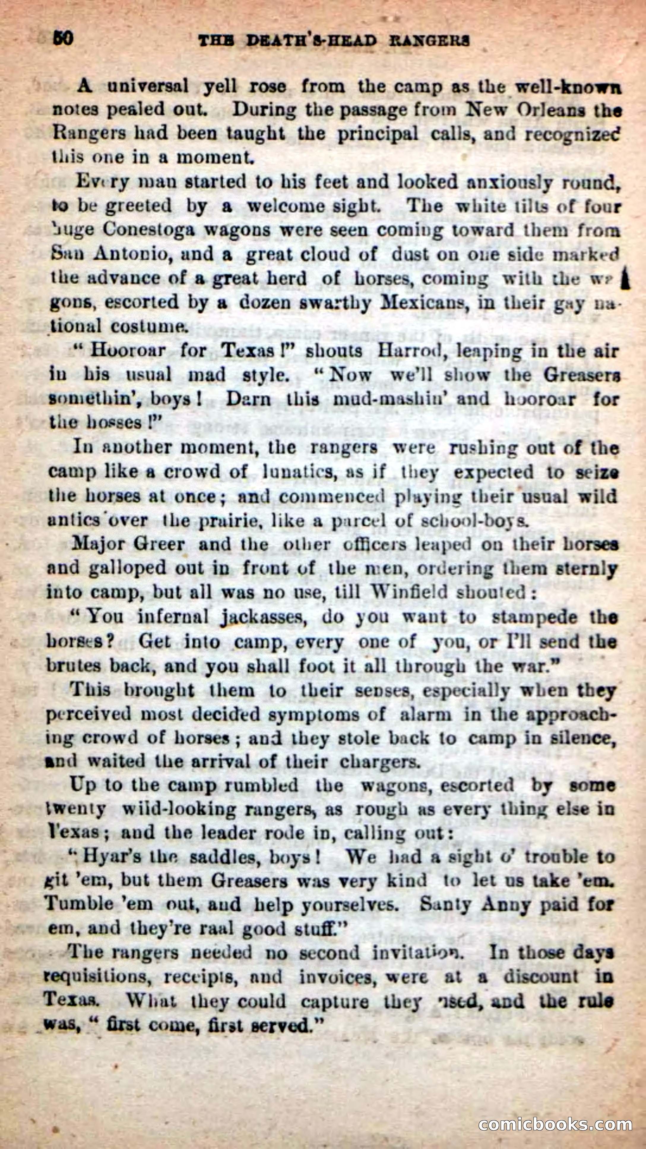Beadle's New Dime Novels: The Death's-Head Rangers — page 46 of 100