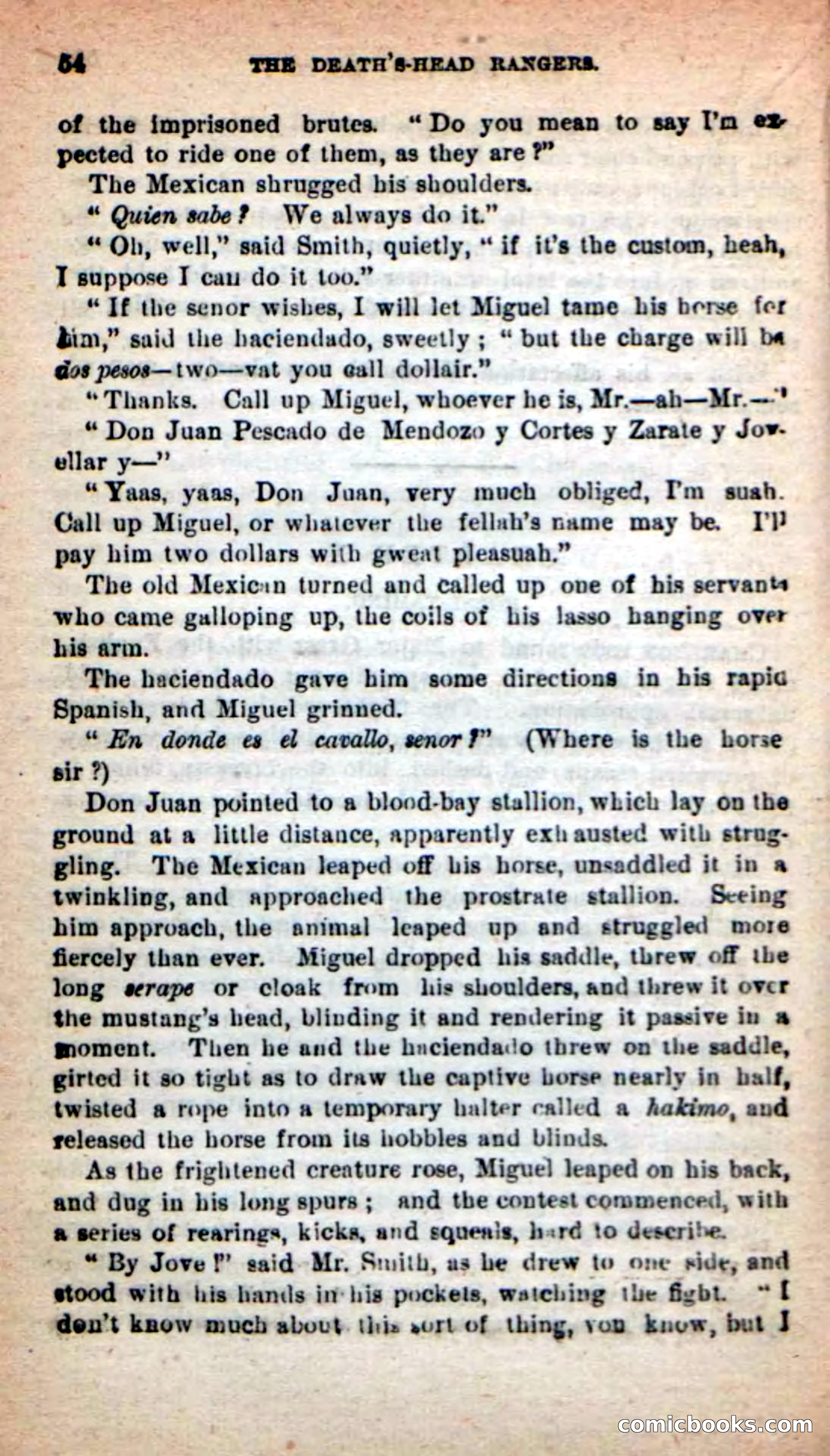 Beadle's New Dime Novels: The Death's-Head Rangers — page 50 of 100