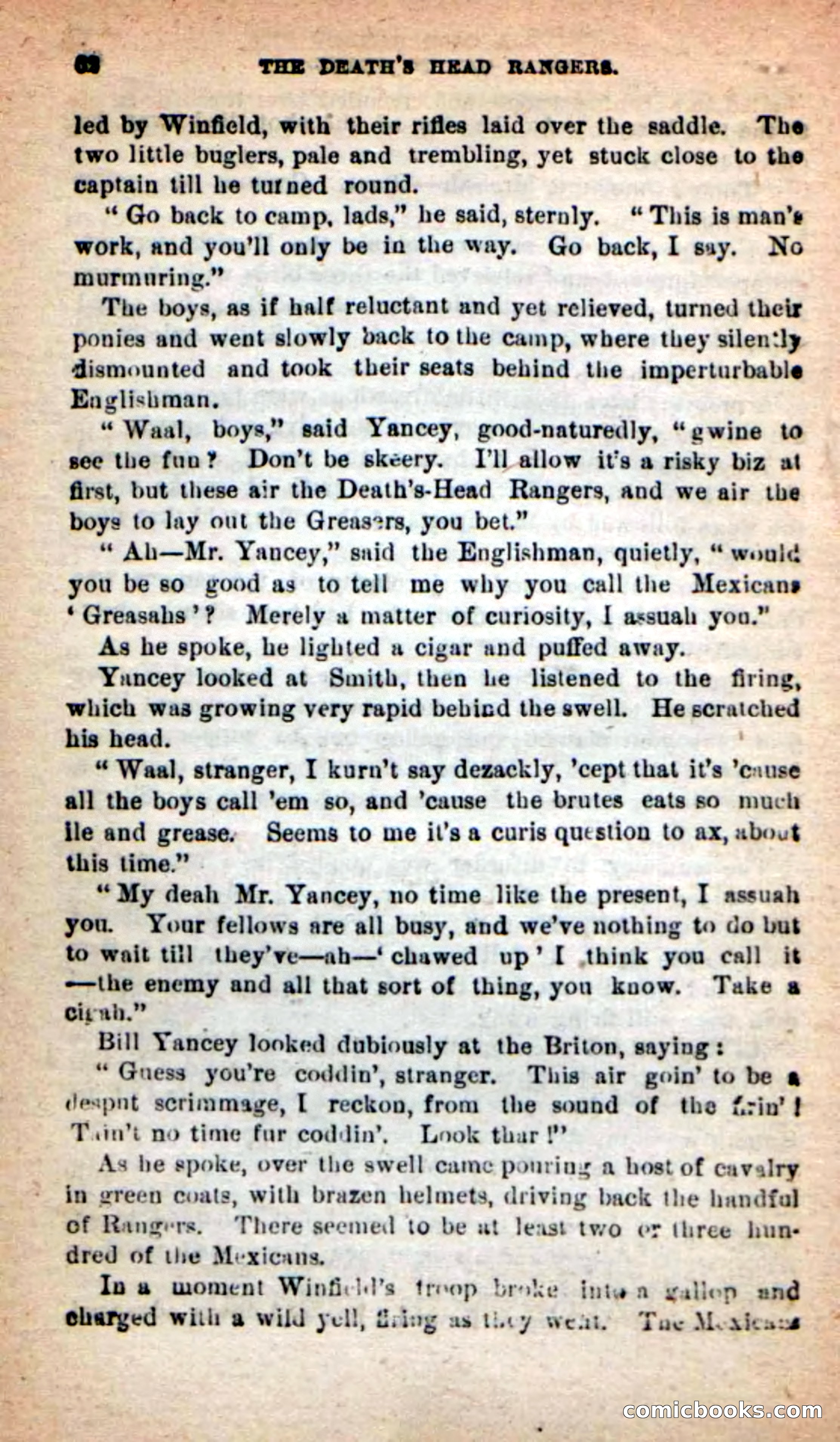 Beadle's New Dime Novels: The Death's-Head Rangers — page 58 of 100