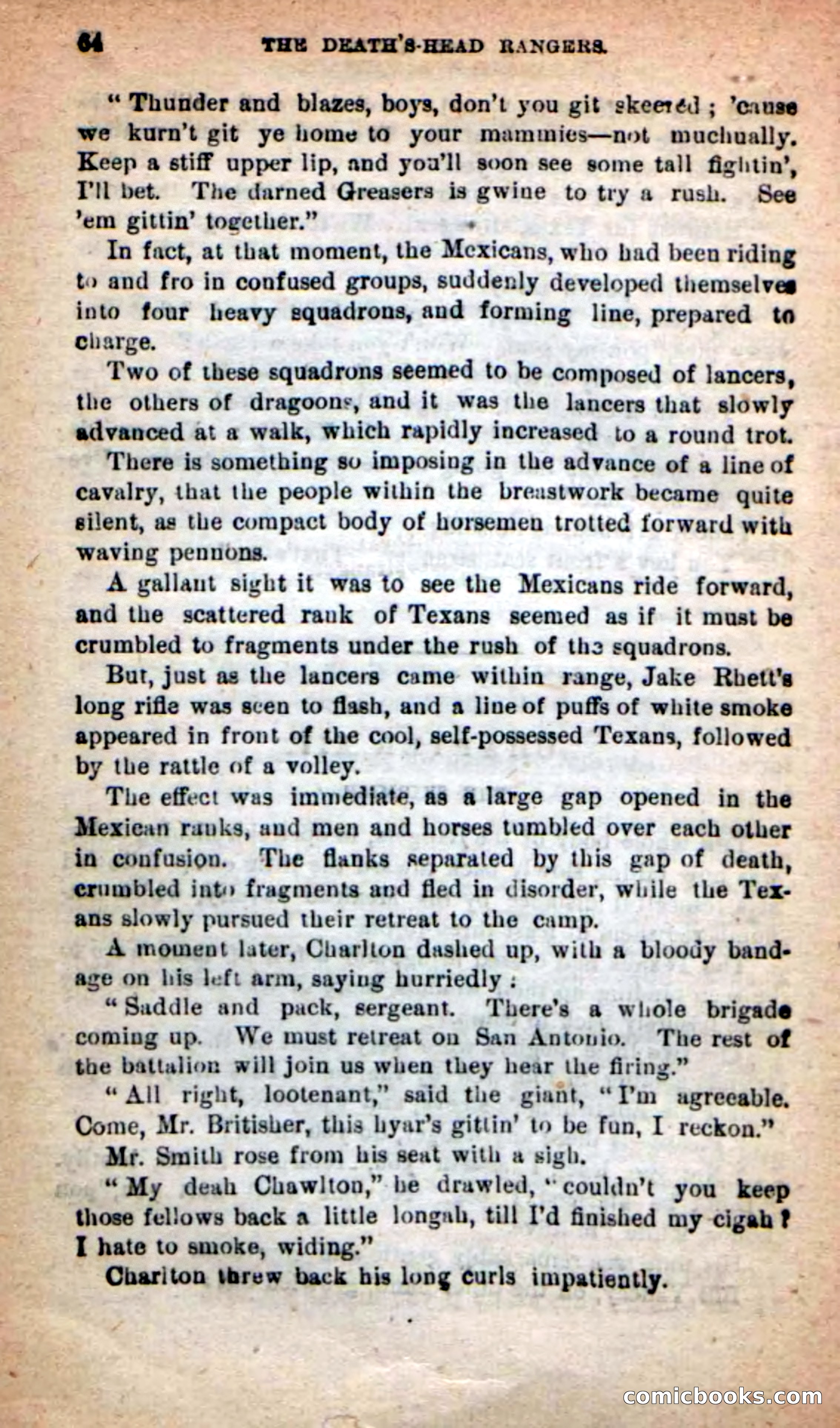Beadle's New Dime Novels: The Death's-Head Rangers — page 60 of 100