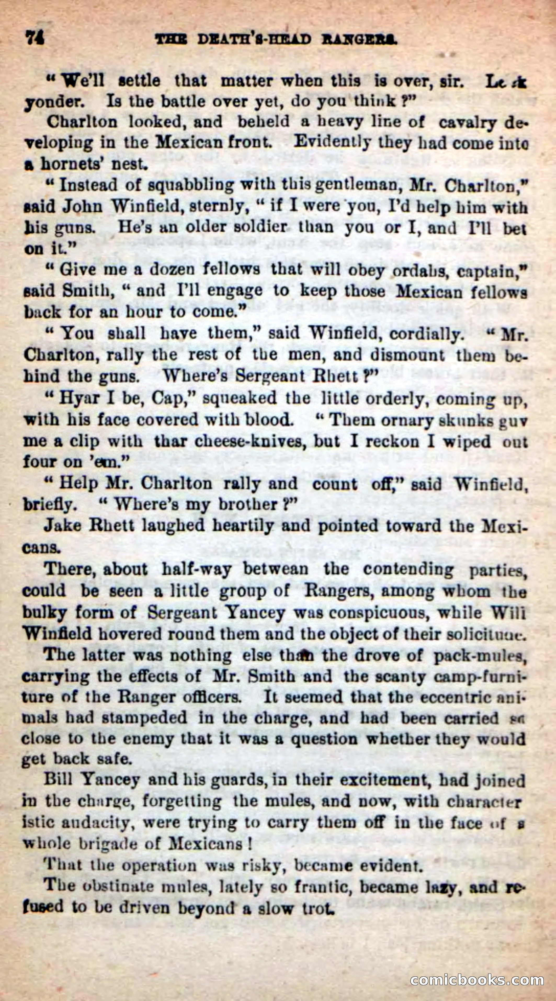 Beadle's New Dime Novels: The Death's-Head Rangers — page 70 of 100