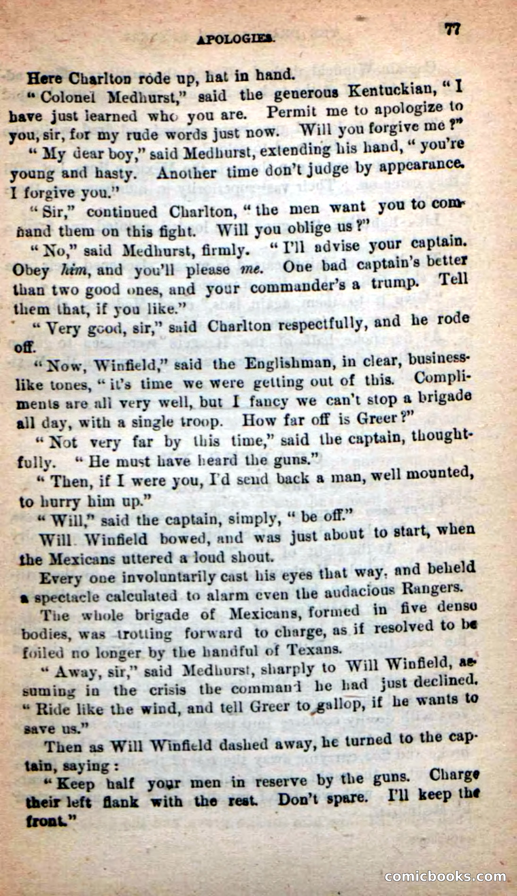 Beadle's New Dime Novels: The Death's-Head Rangers — page 73 of 100