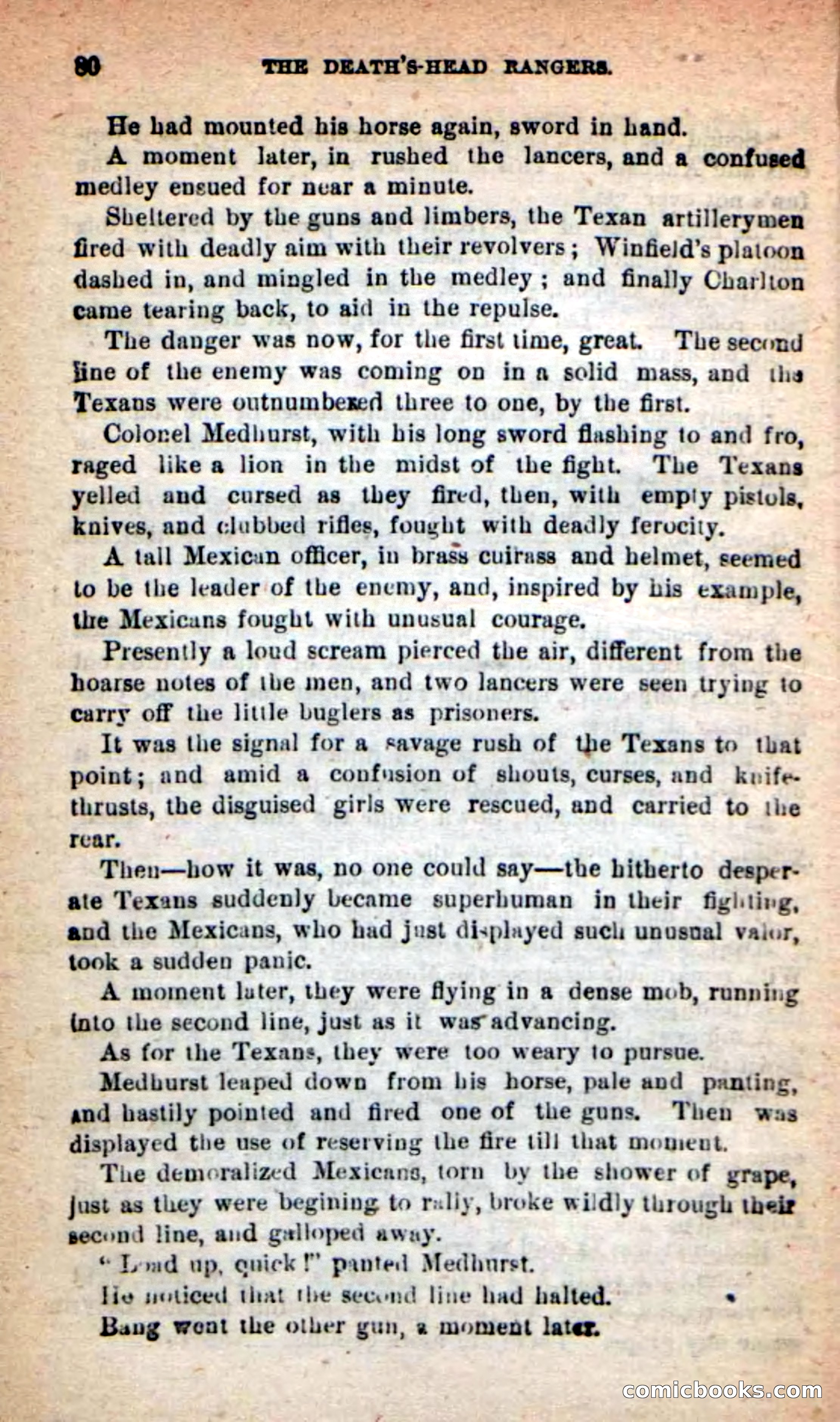 Beadle's New Dime Novels: The Death's-Head Rangers — page 76 of 100
