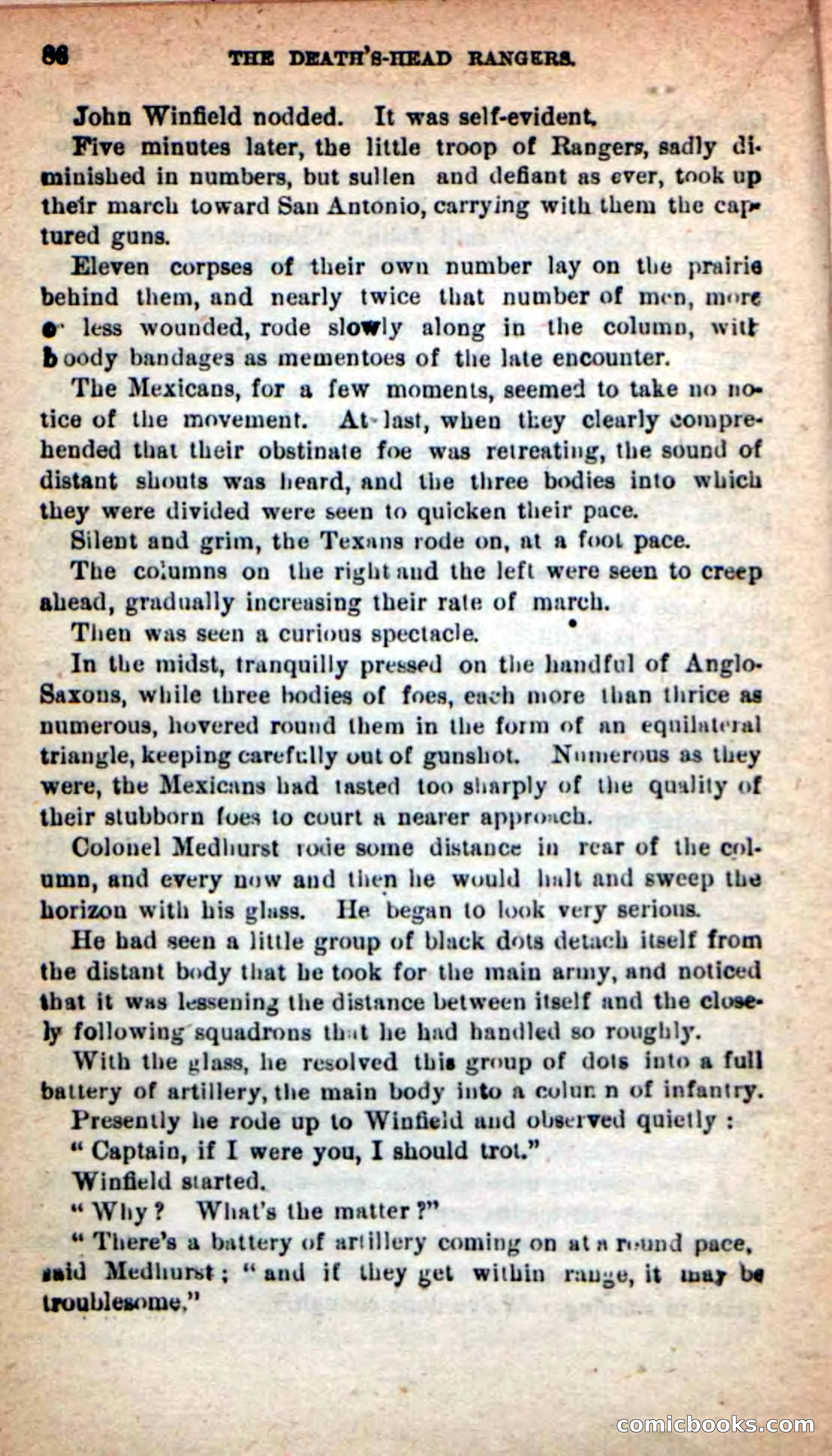 Beadle's New Dime Novels: The Death's-Head Rangers — page 82 of 100
