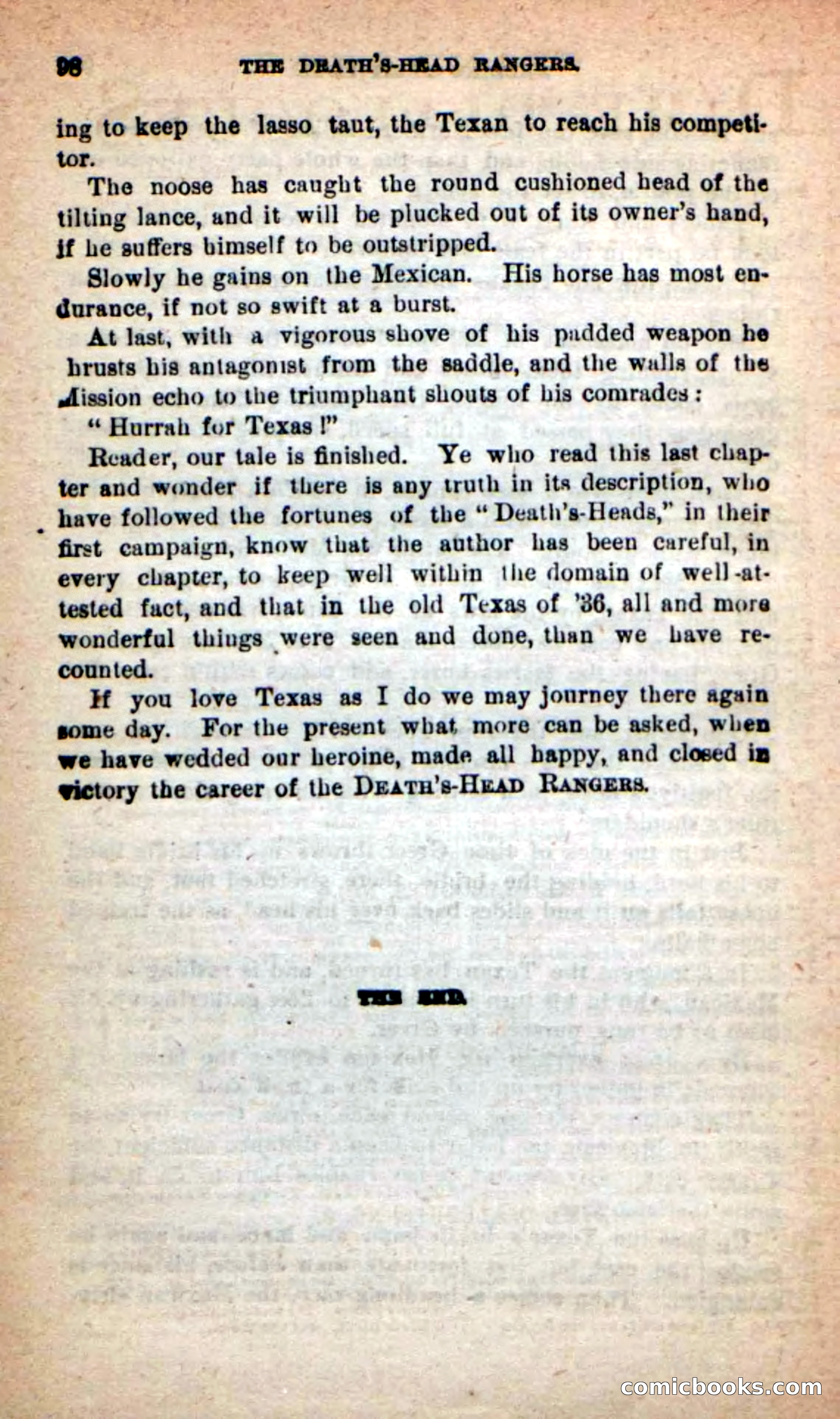 Beadle's New Dime Novels: The Death's-Head Rangers — page 94 of 100