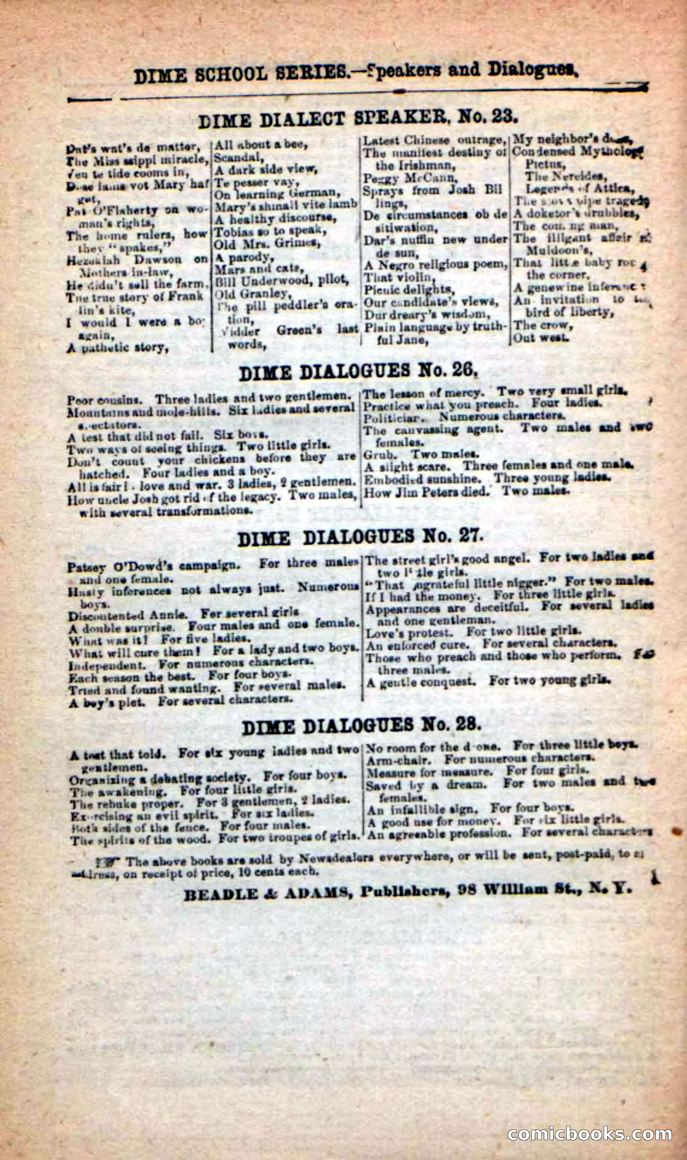 Beadle's New Dime Novels: The Death's-Head Rangers — page 98 of 100
