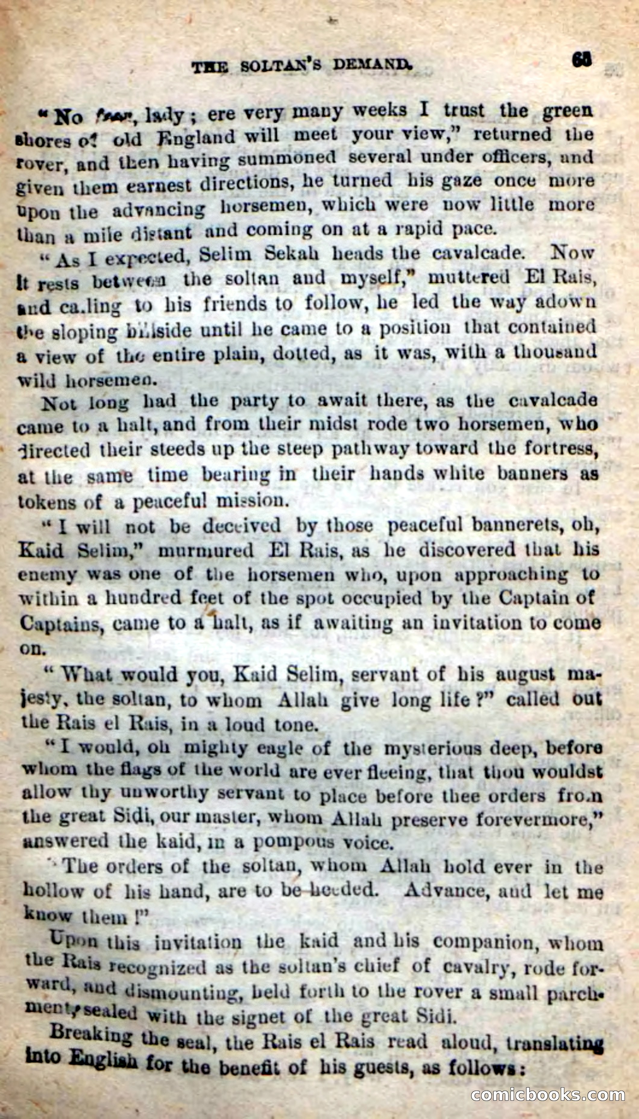 Beadle's New Dime Novels: Captain of Captains — page 61 of 100