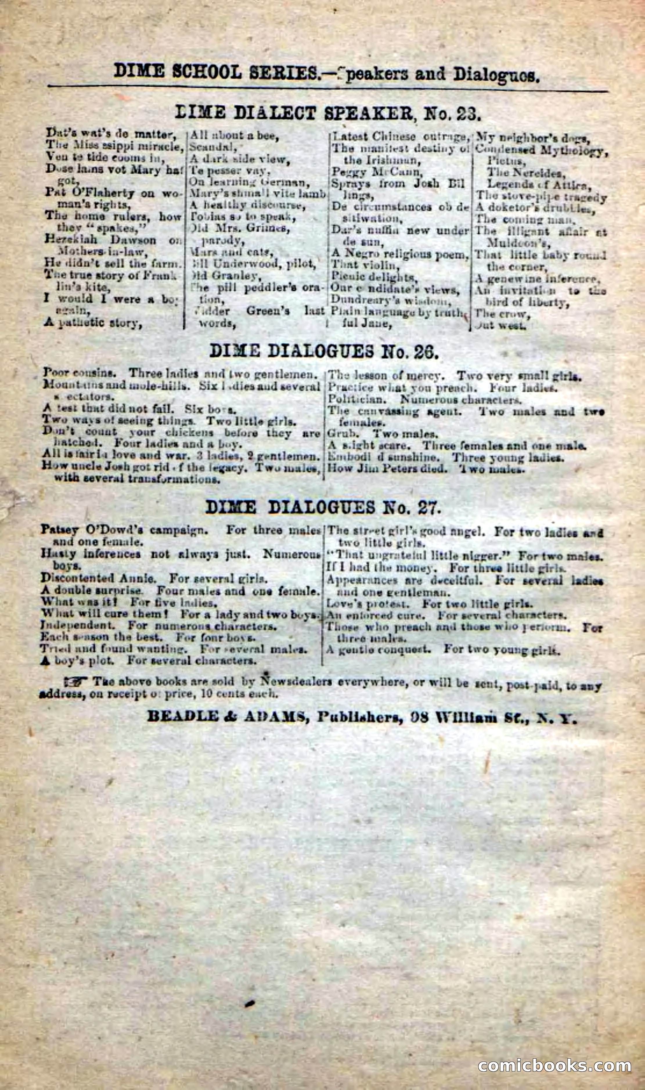 Beadle's New Dime Novels: Captain of Captains — page 98 of 100