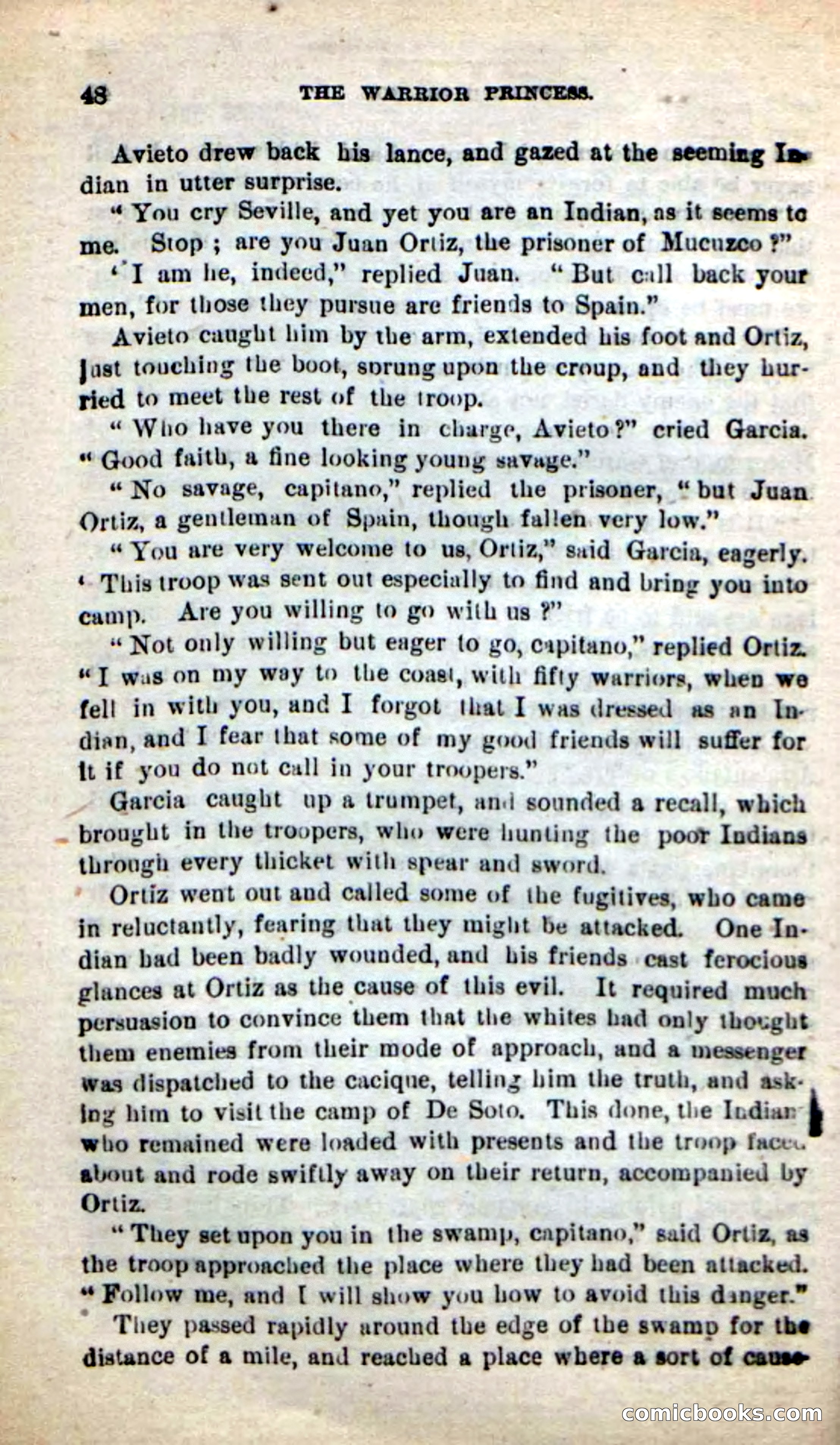 Beadle's New Dime Novels: The Warrior Princess — page 44 of 100