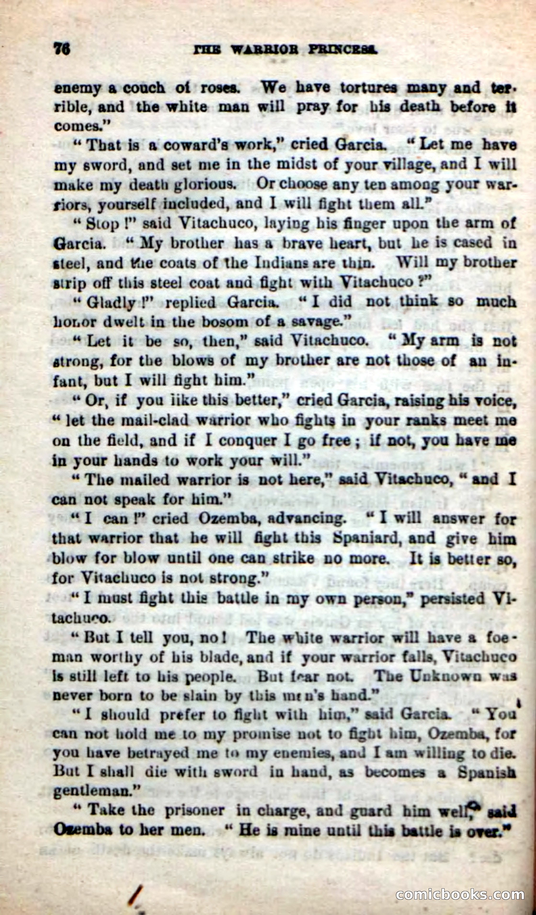 Beadle's New Dime Novels: The Warrior Princess — page 72 of 100