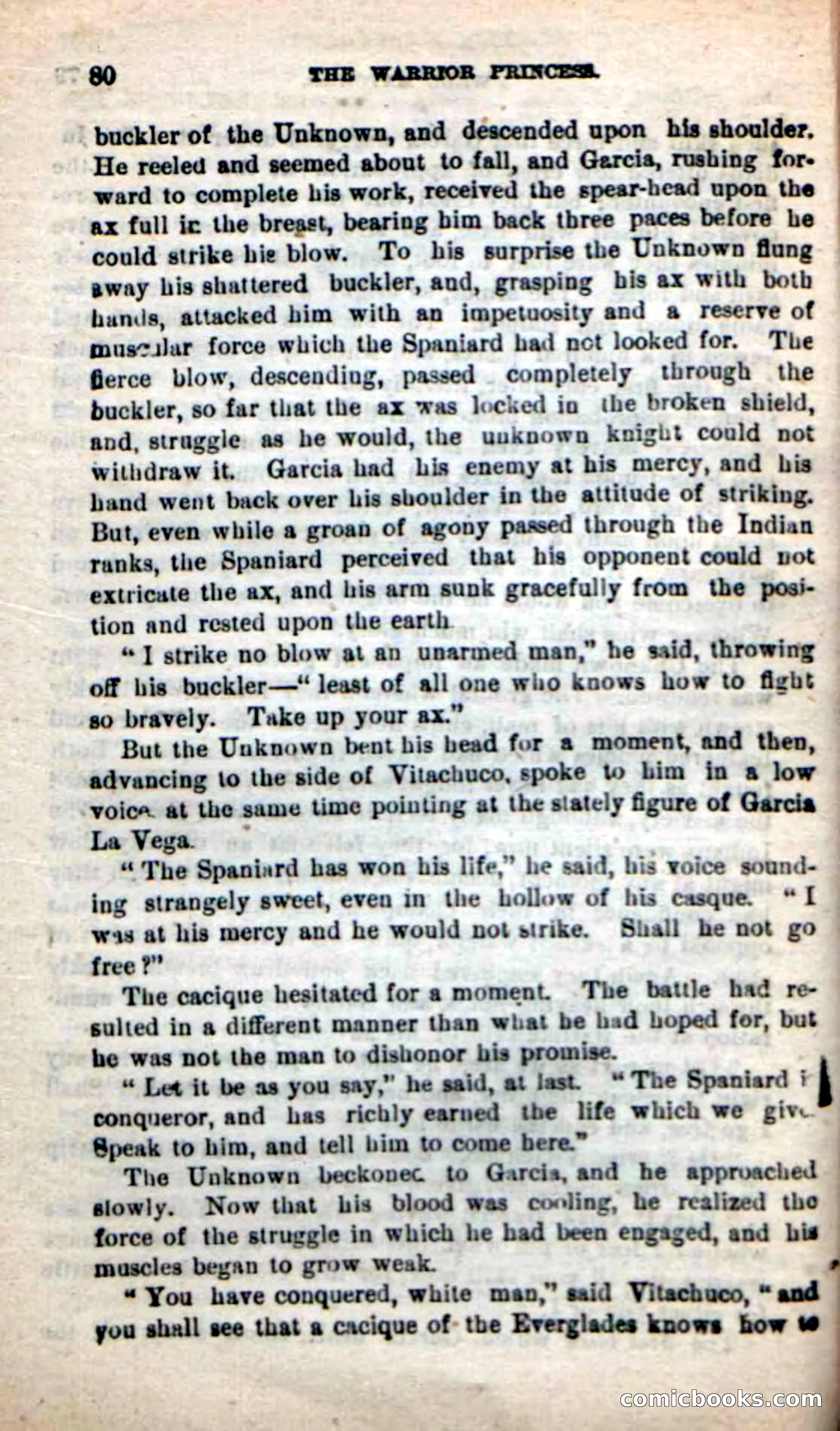 Beadle's New Dime Novels: The Warrior Princess — page 76 of 100