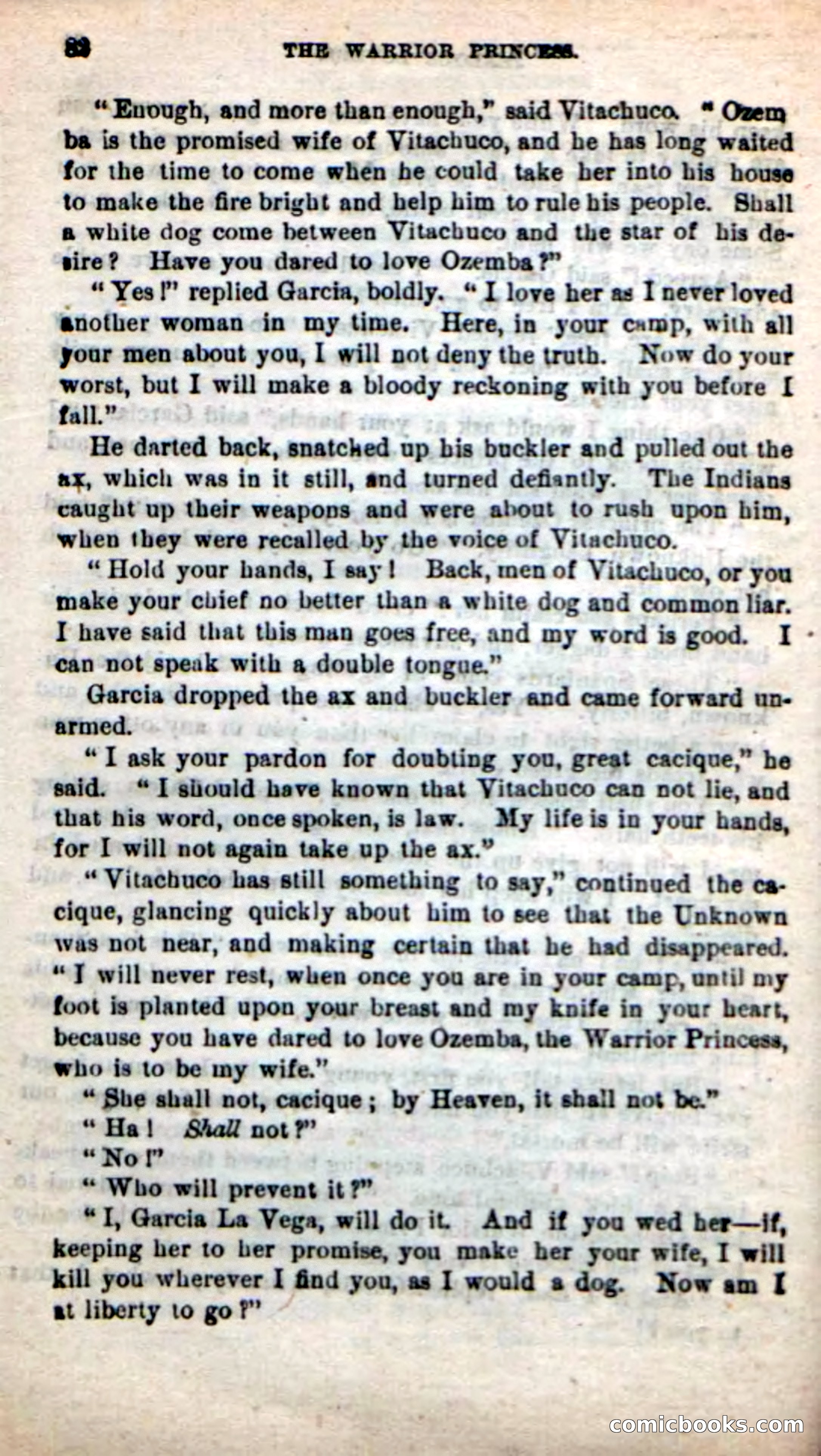 Beadle's New Dime Novels: The Warrior Princess — page 78 of 100
