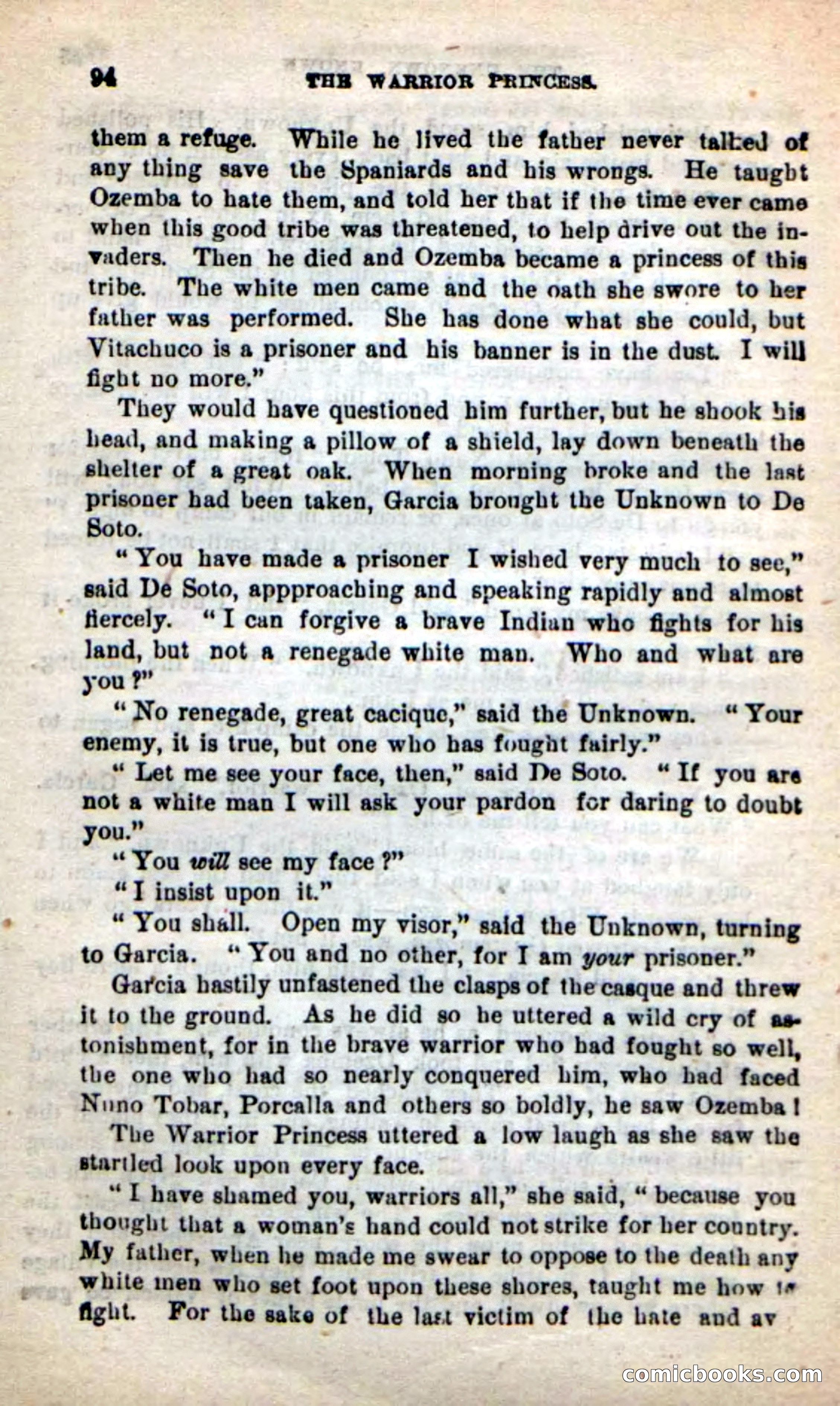 Beadle's New Dime Novels: The Warrior Princess — page 90 of 100