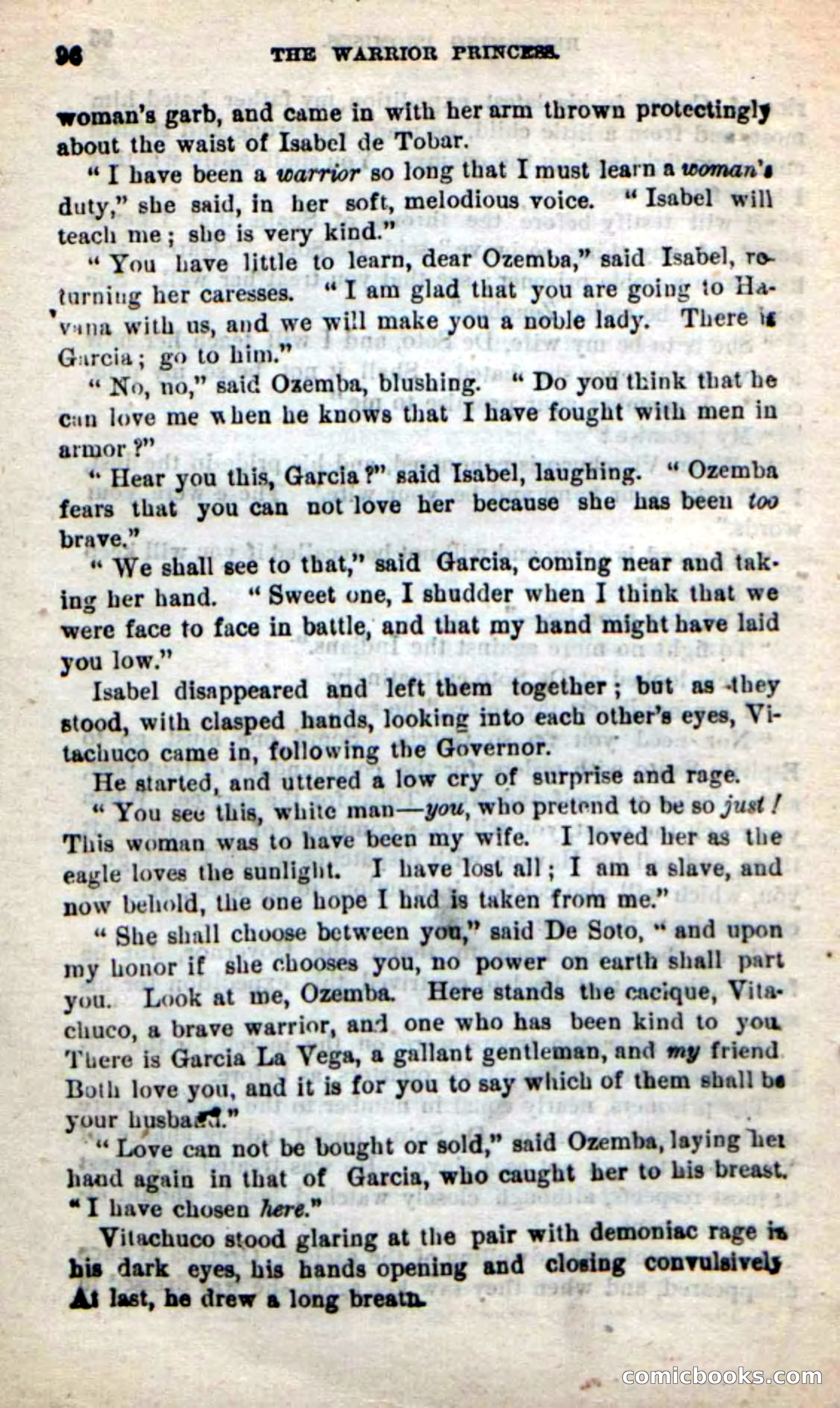 Beadle's New Dime Novels: The Warrior Princess — page 92 of 100