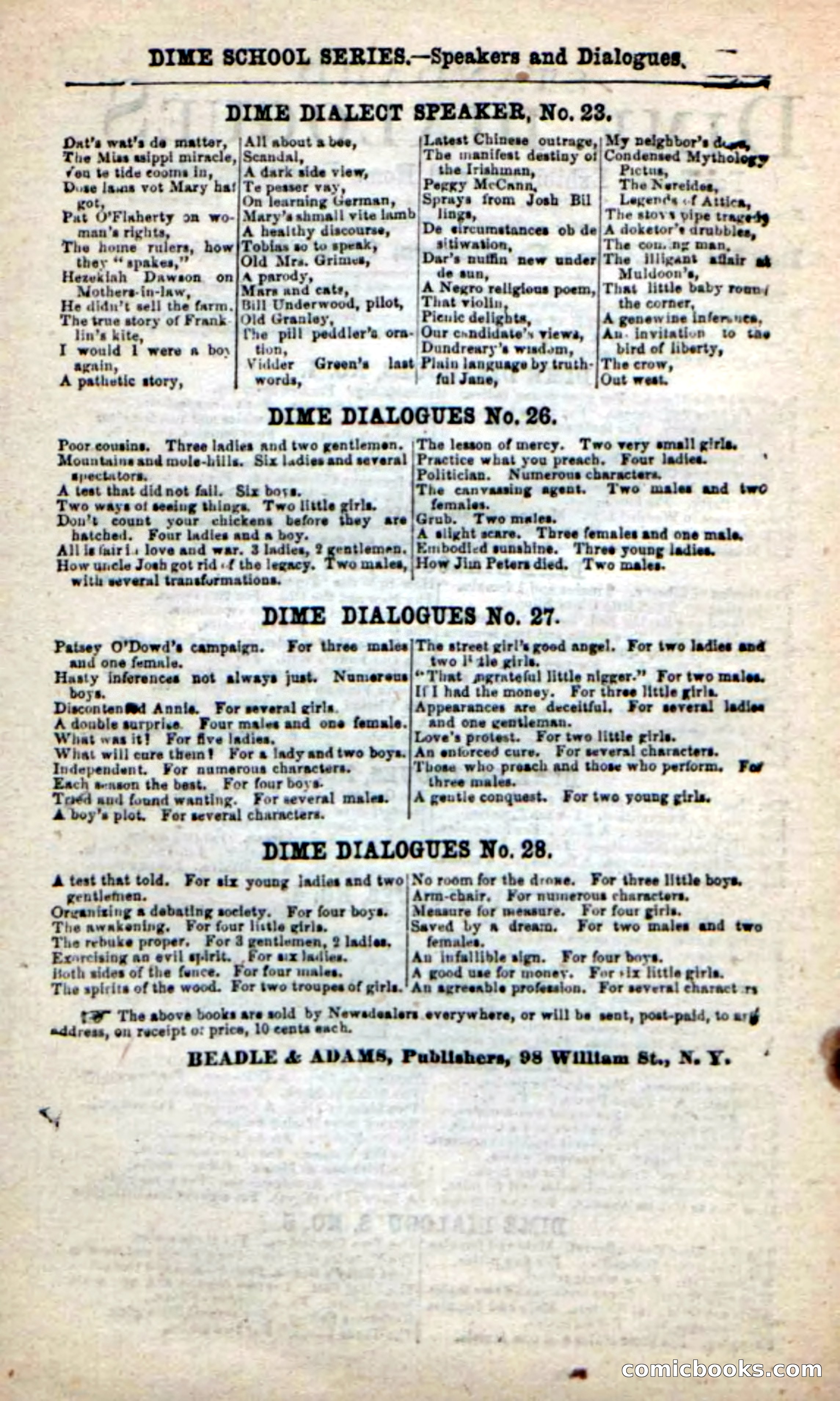 Beadle's New Dime Novels: The Warrior Princess — page 98 of 100