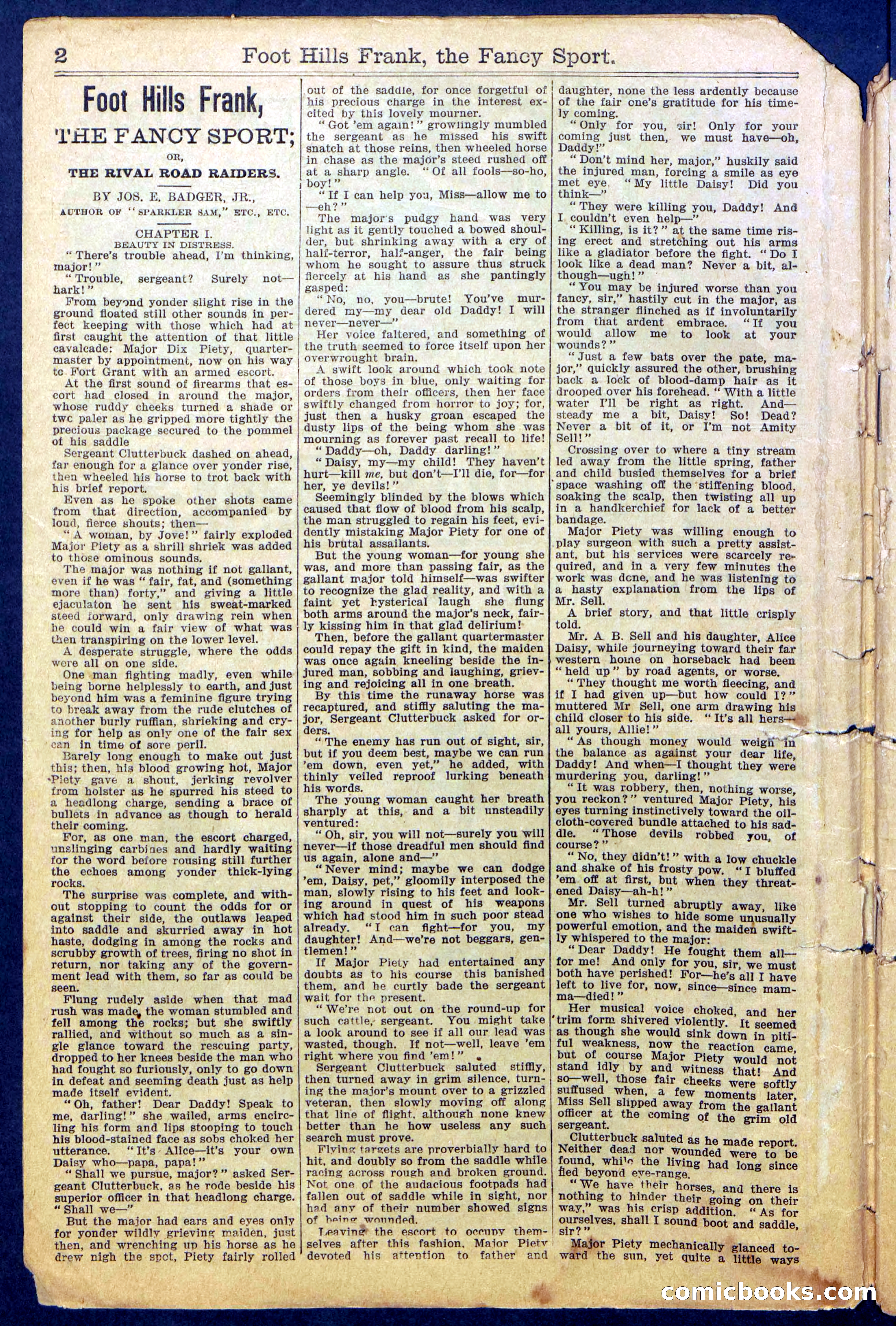 Foot-Hills Frank; or, The Rivals of the Road — page 4 of 36