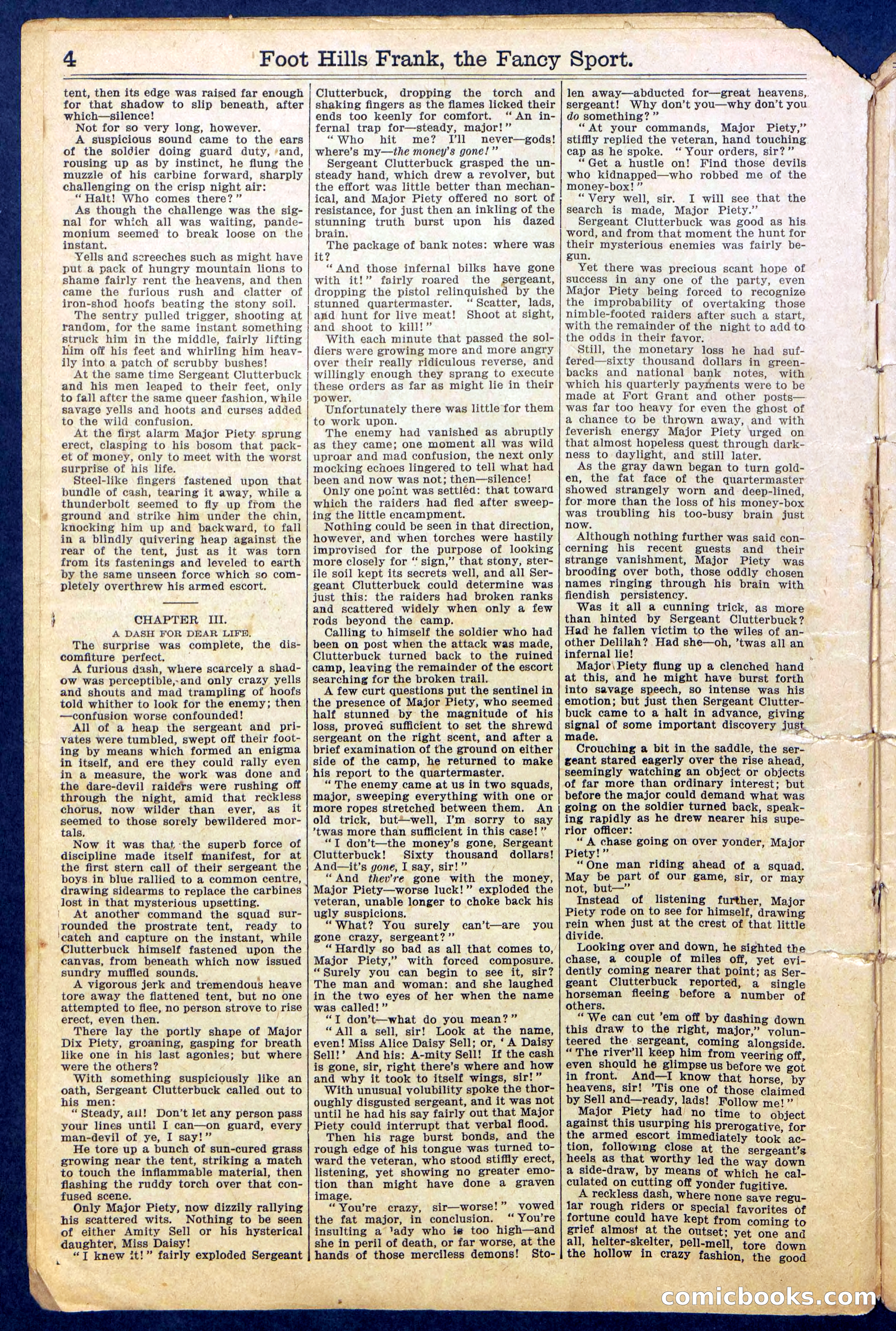 Foot-Hills Frank; or, The Rivals of the Road — page 6 of 36