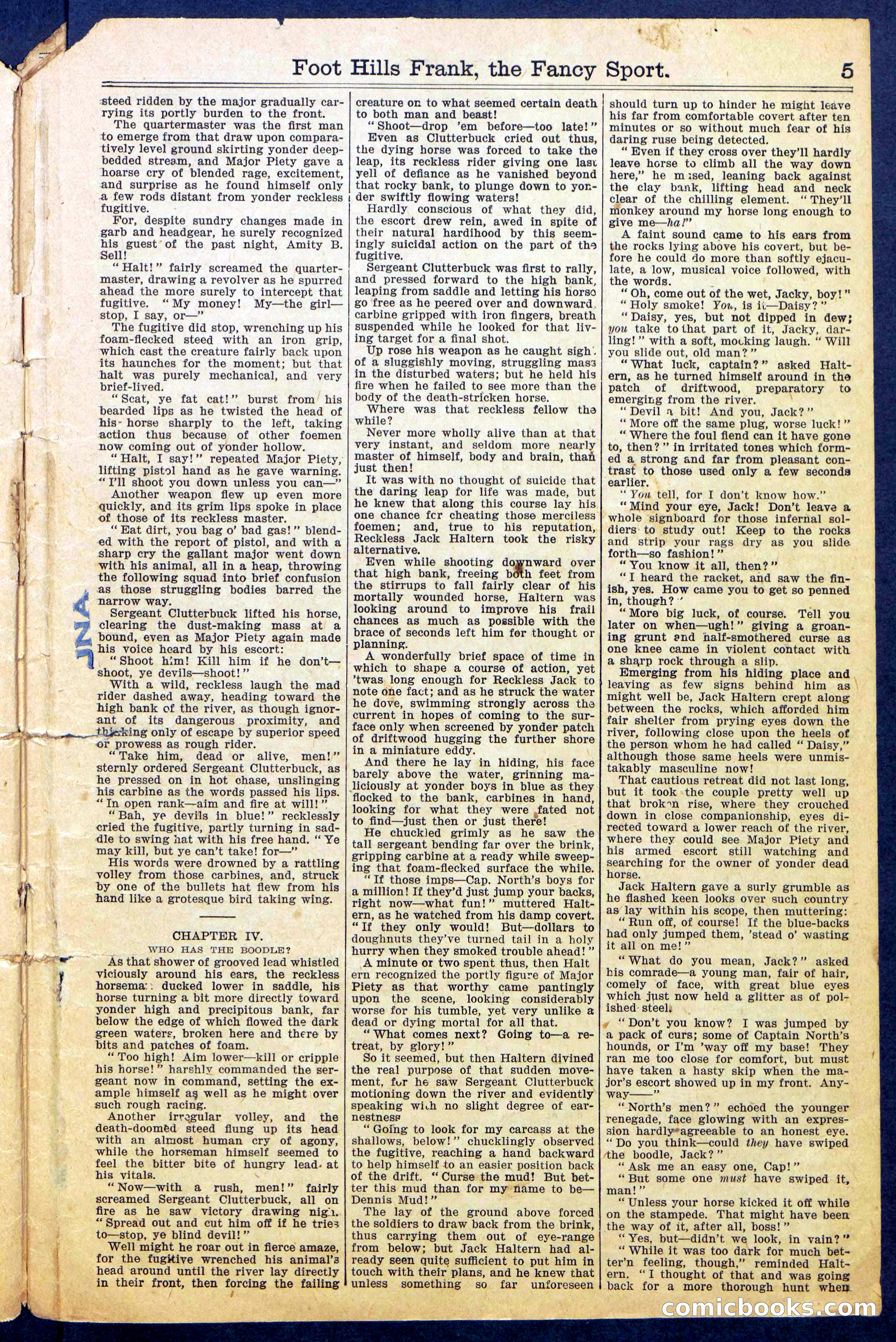 Foot-Hills Frank; or, The Rivals of the Road — page 7 of 36