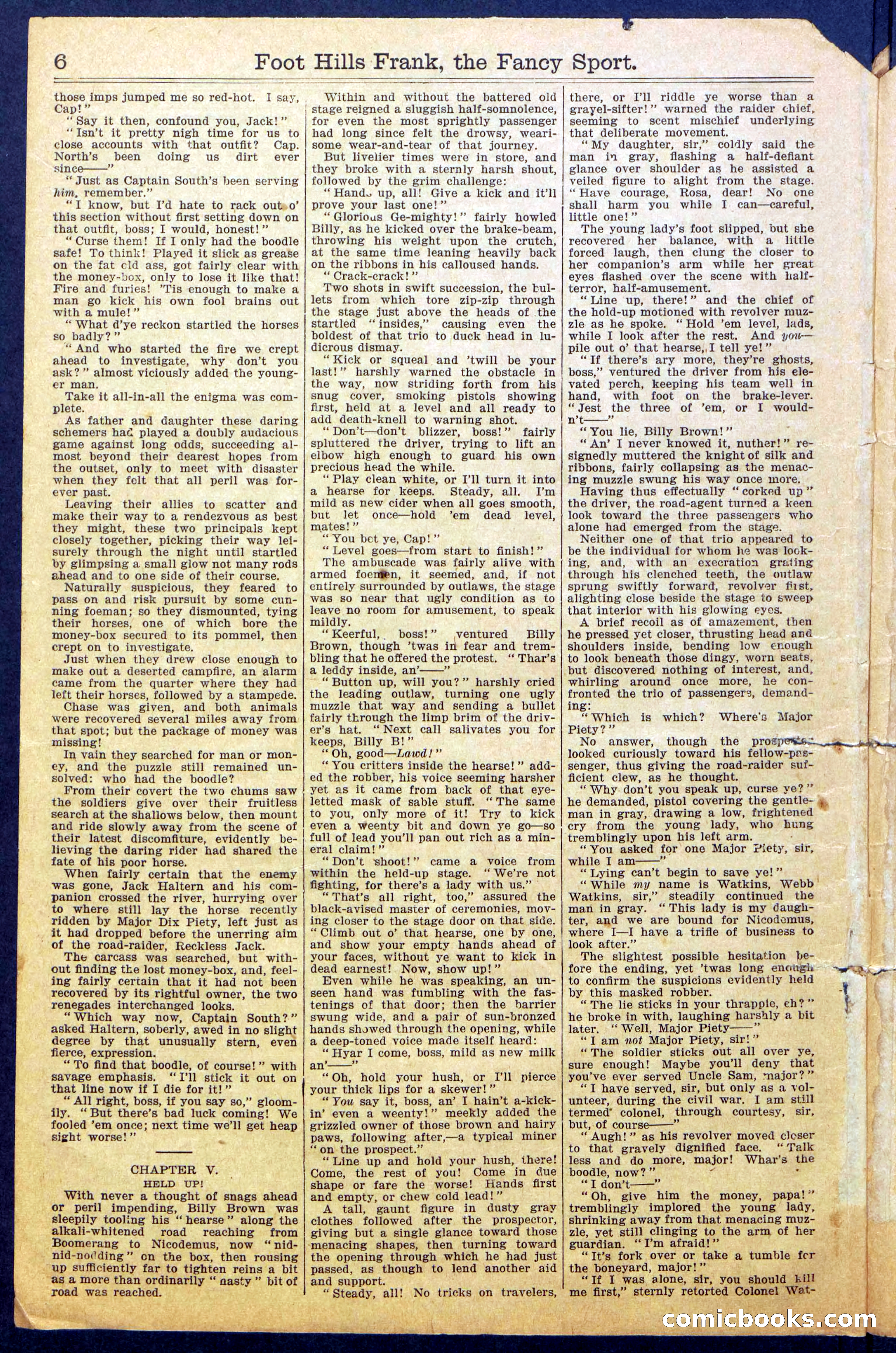 Foot-Hills Frank; or, The Rivals of the Road — page 8 of 36