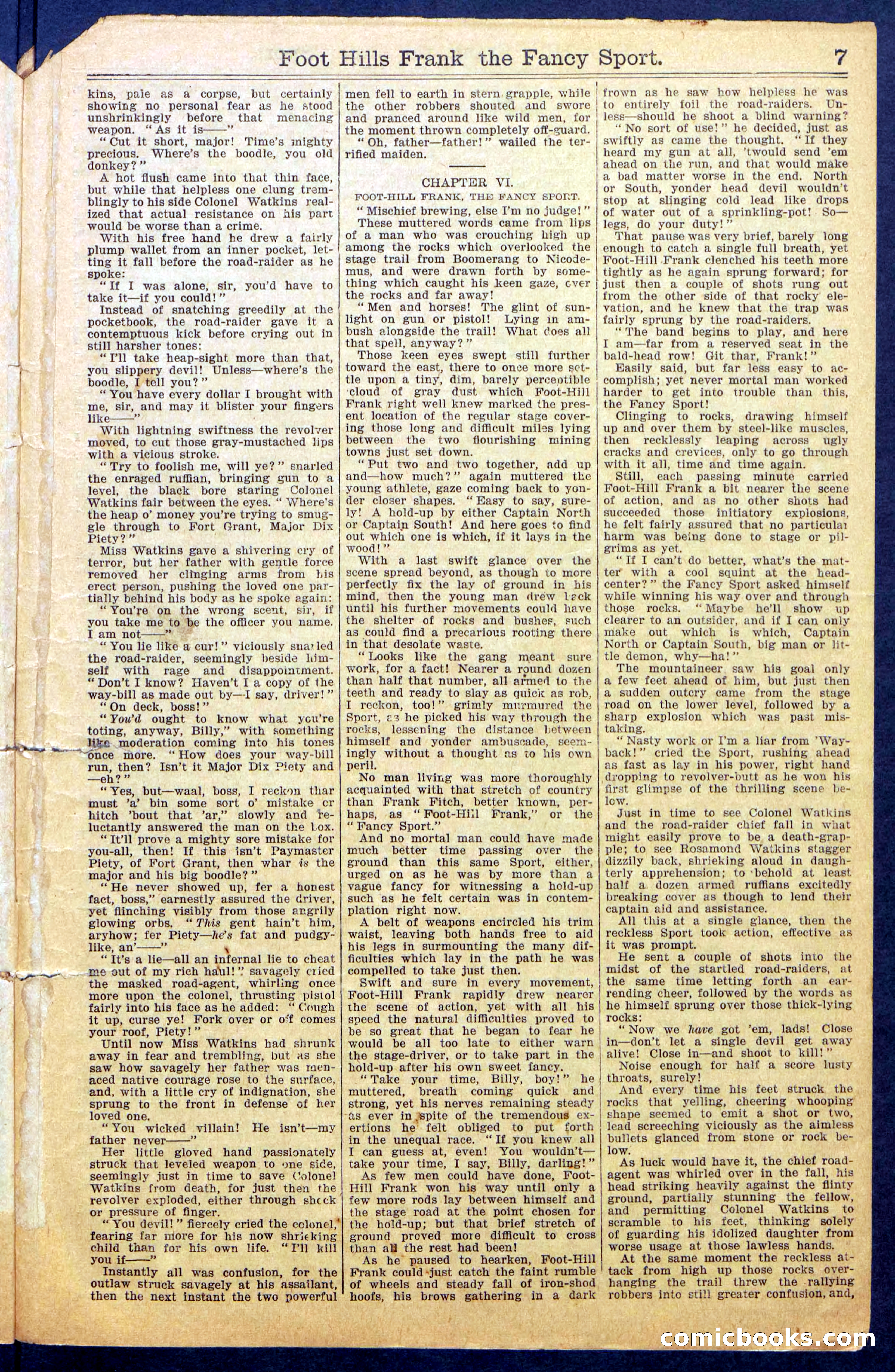 Foot-Hills Frank; or, The Rivals of the Road — page 9 of 36