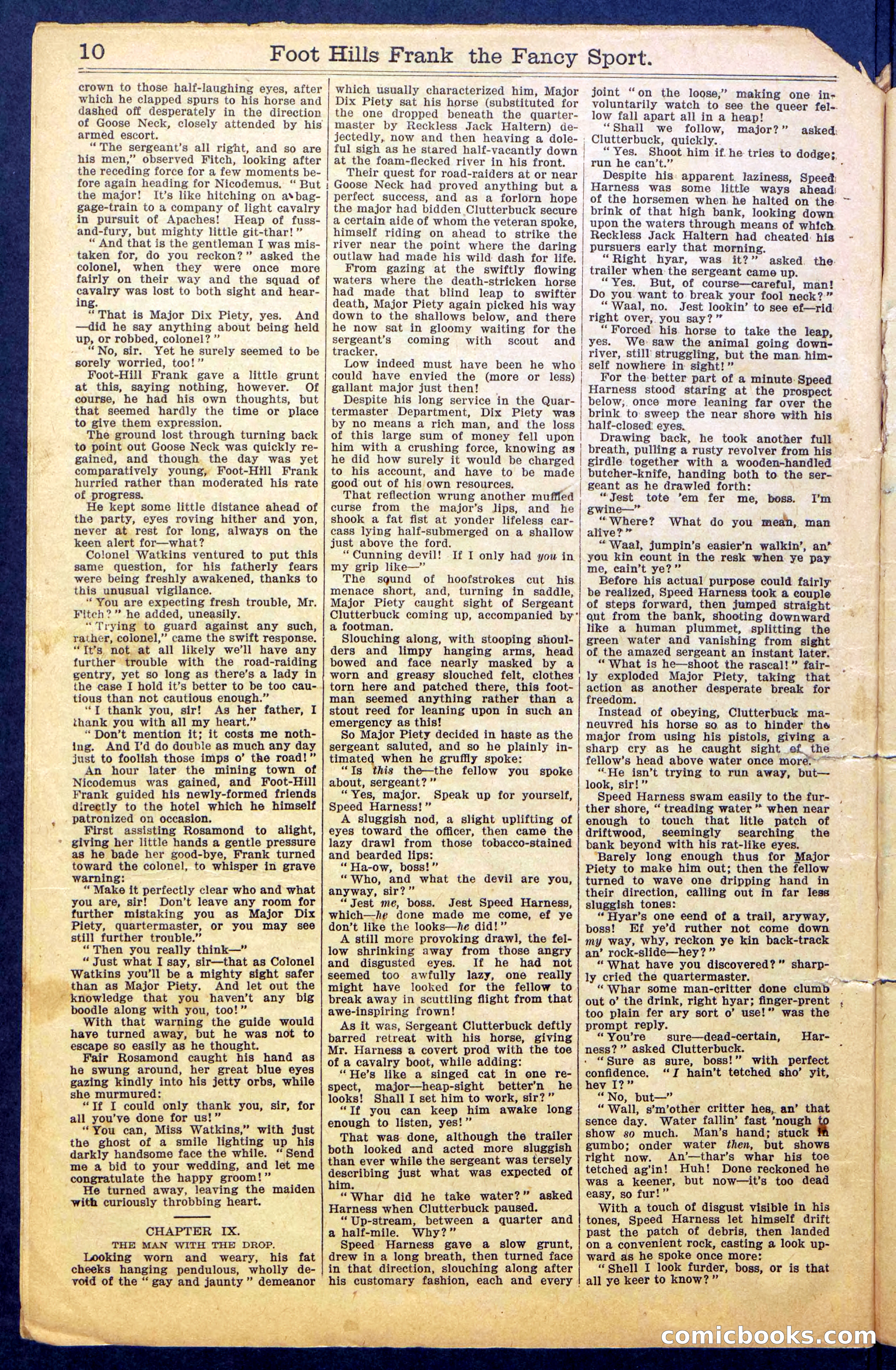 Foot-Hills Frank; or, The Rivals of the Road — page 12 of 36