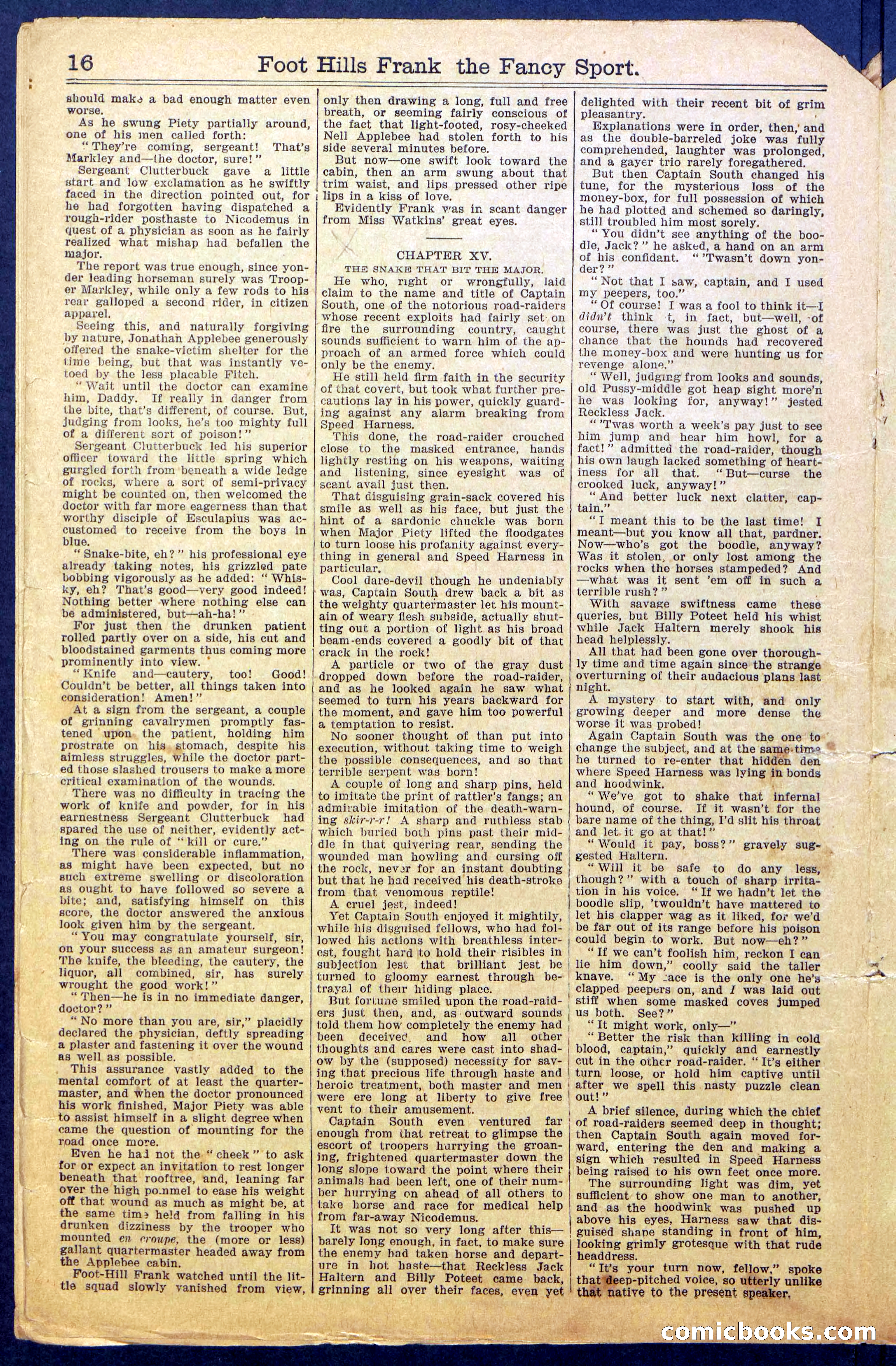 Foot-Hills Frank; or, The Rivals of the Road — page 18 of 36