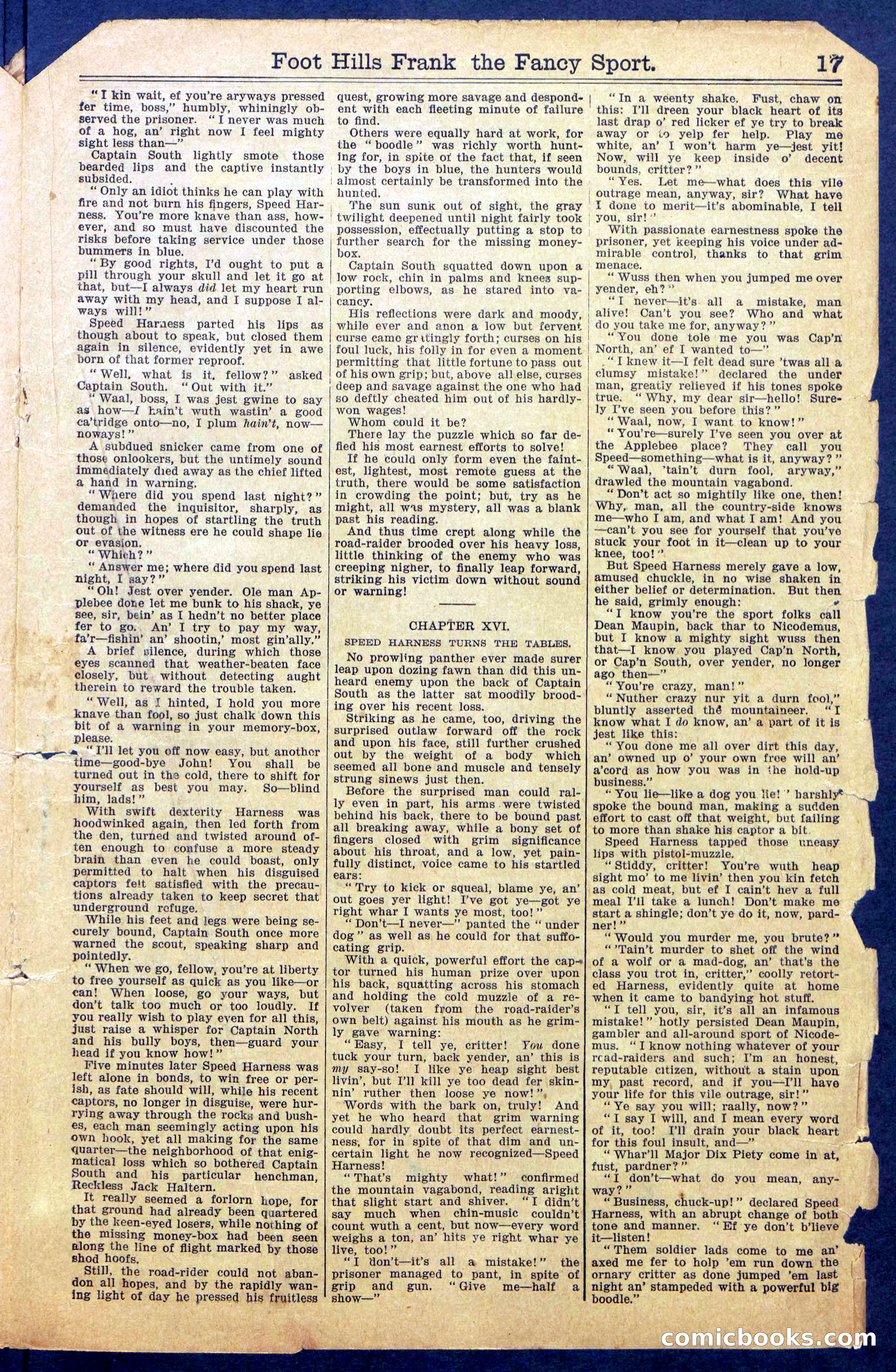 Foot-Hills Frank; or, The Rivals of the Road — page 19 of 36