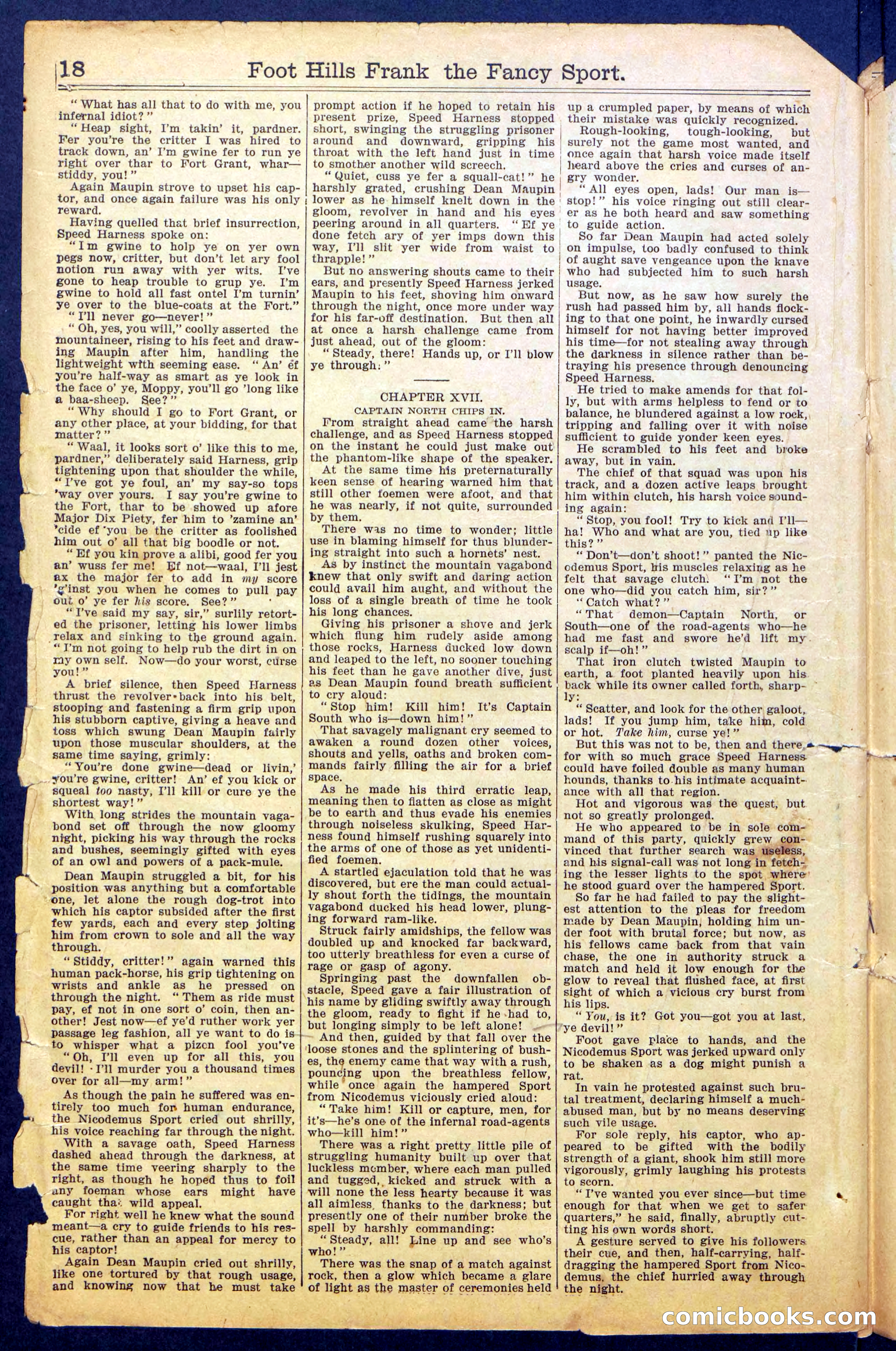 Foot-Hills Frank; or, The Rivals of the Road — page 20 of 36