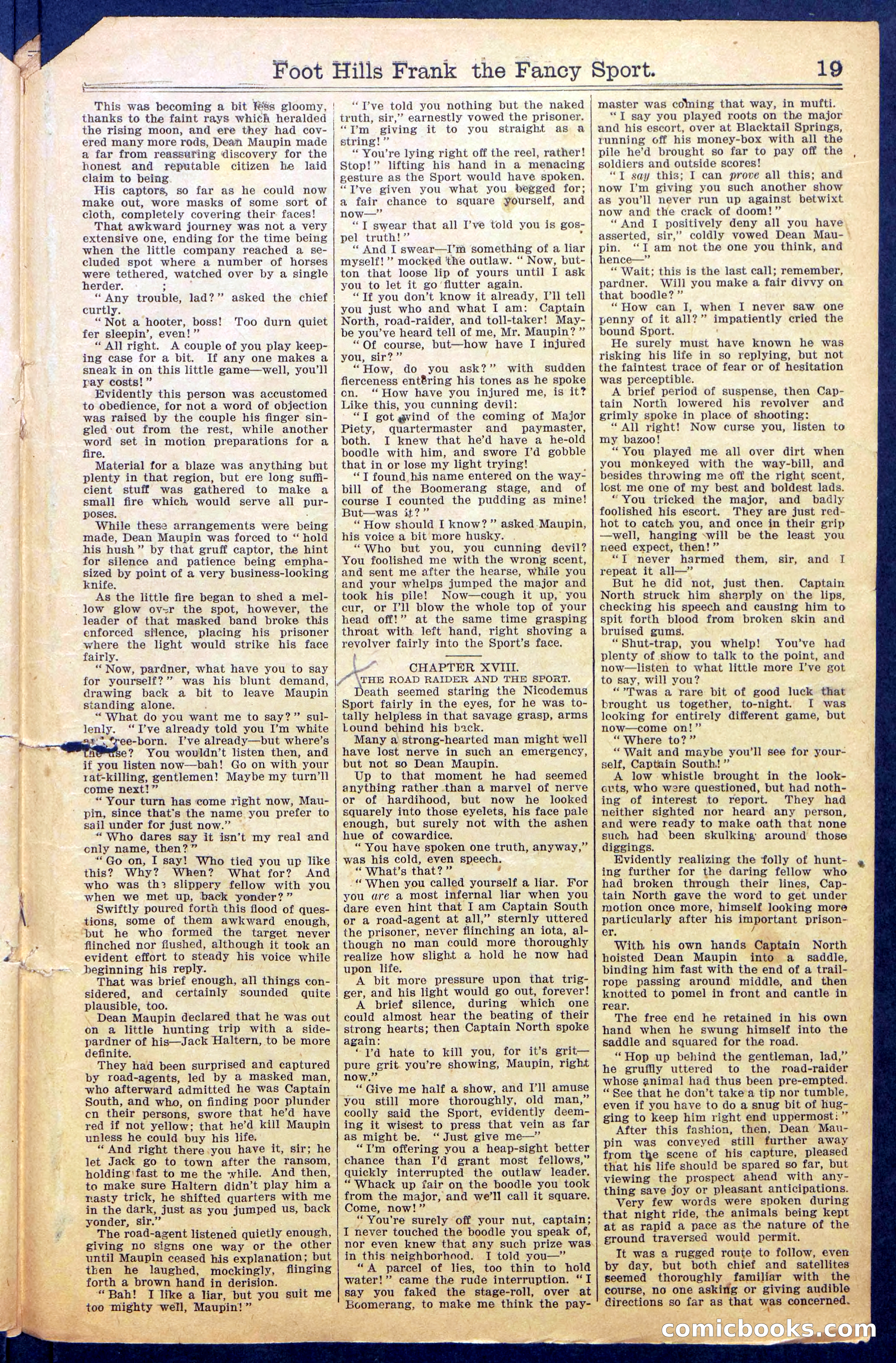 Foot-Hills Frank; or, The Rivals of the Road — page 21 of 36