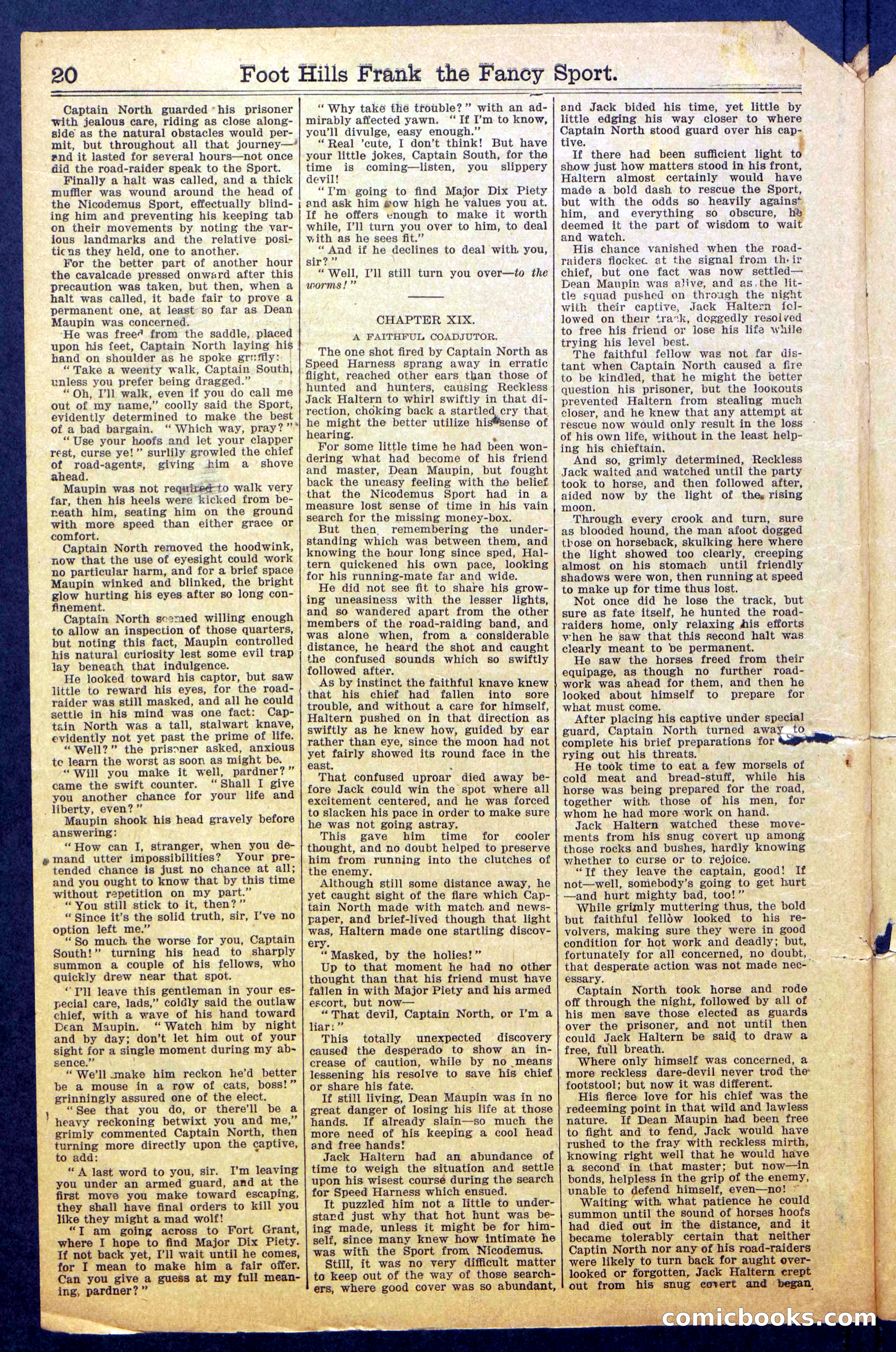 Foot-Hills Frank; or, The Rivals of the Road — page 22 of 36