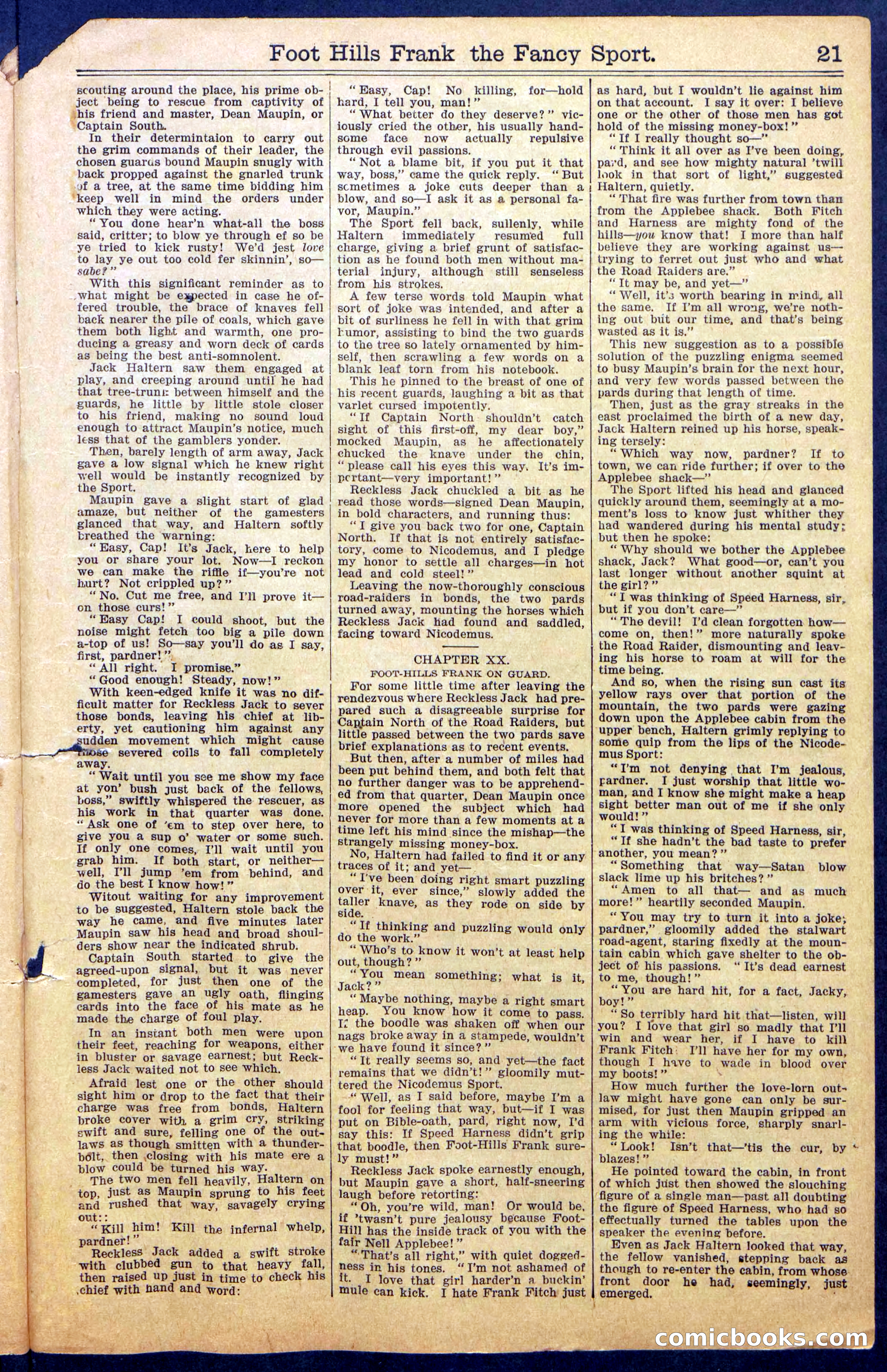 Foot-Hills Frank; or, The Rivals of the Road — page 23 of 36