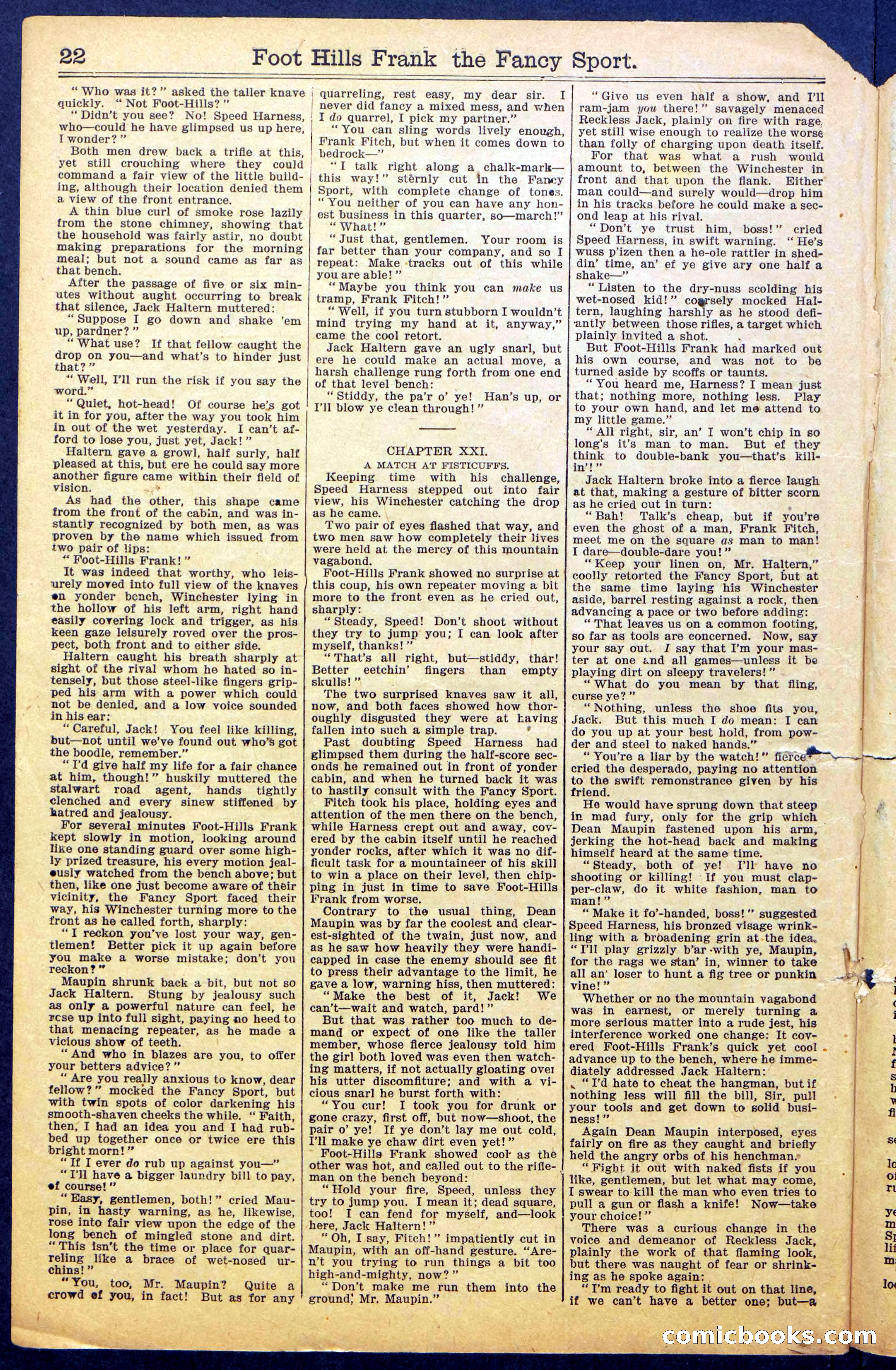 Foot-Hills Frank; or, The Rivals of the Road — page 24 of 36