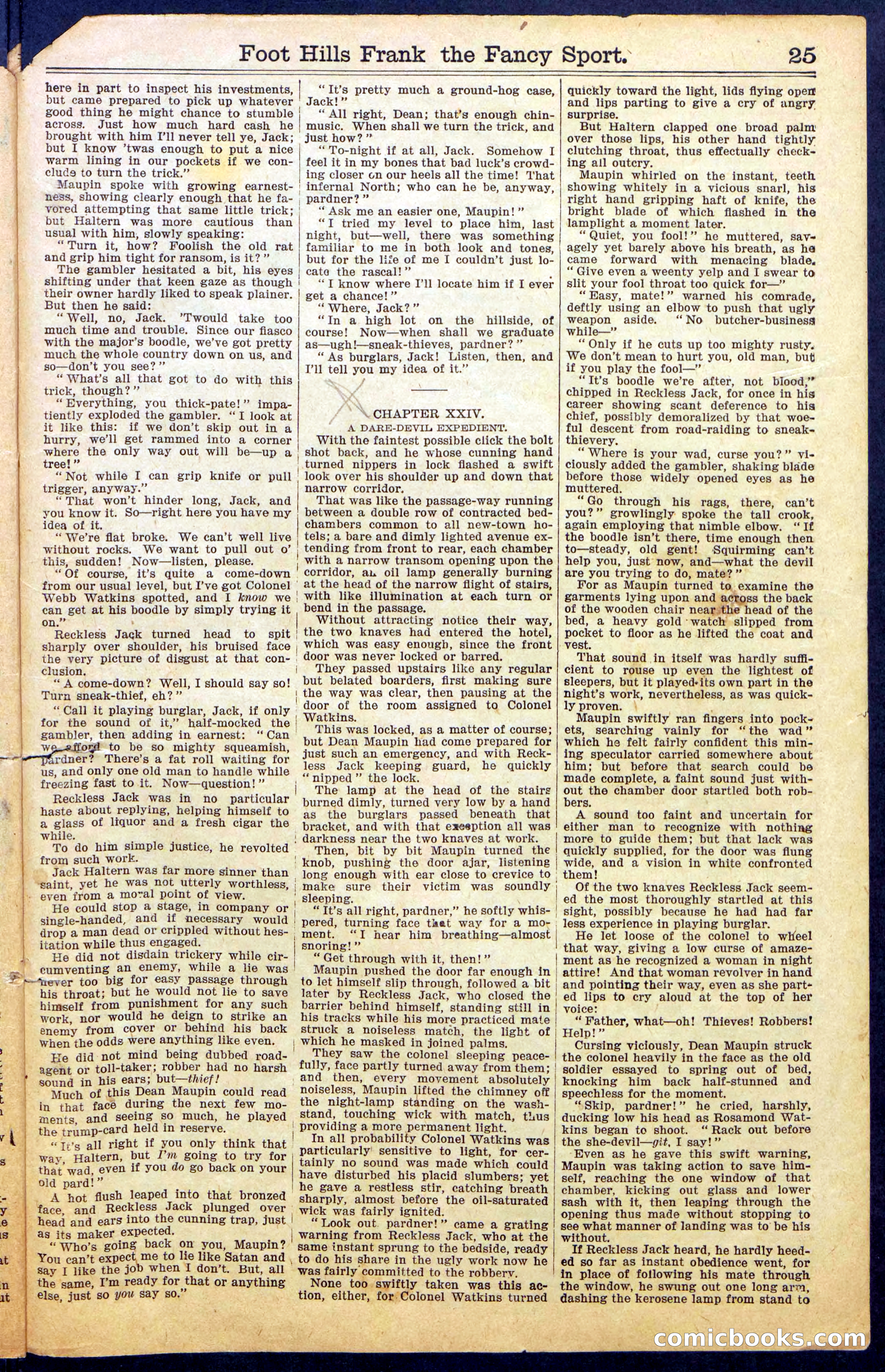 Foot-Hills Frank; or, The Rivals of the Road — page 27 of 36