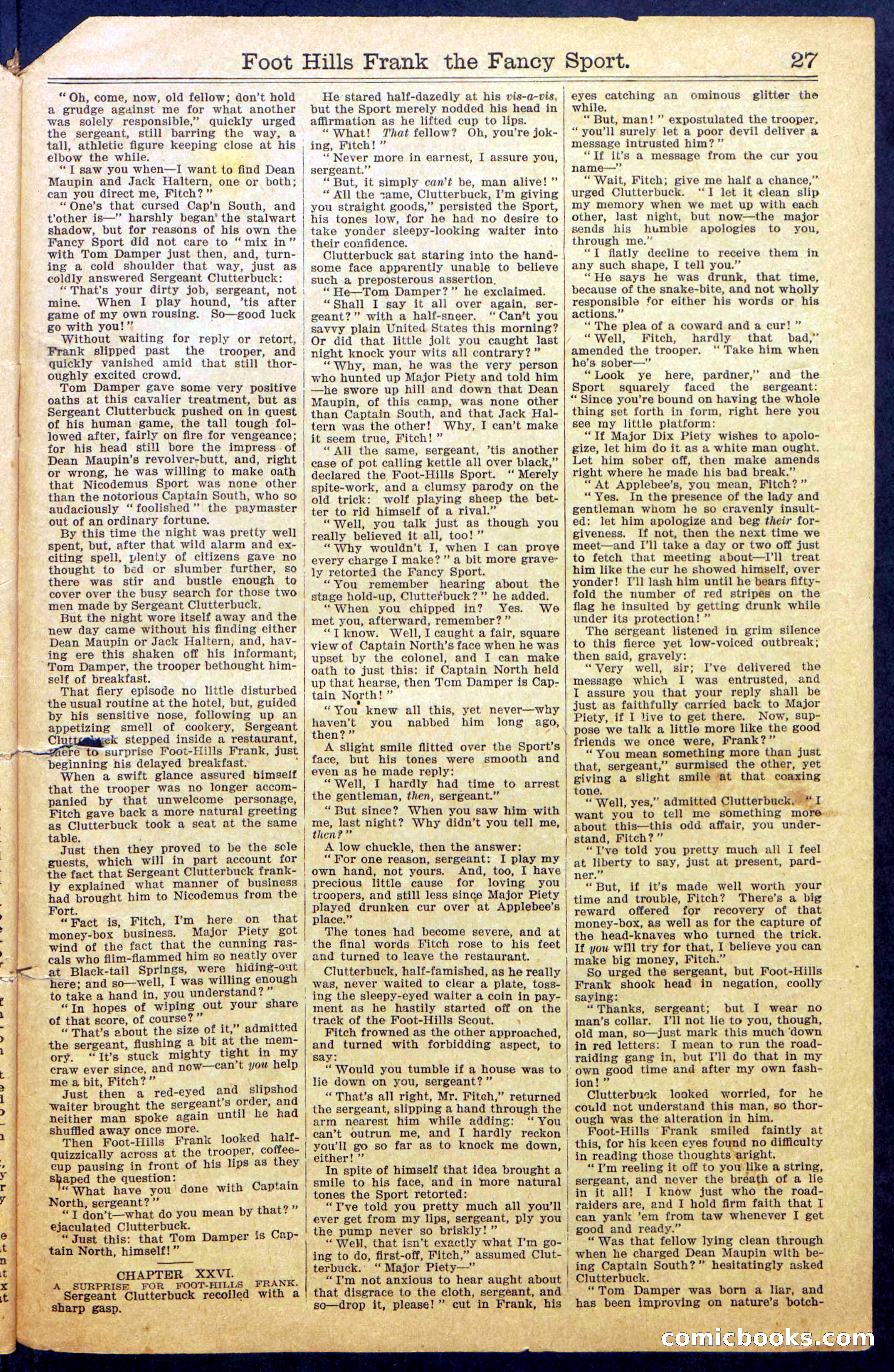 Foot-Hills Frank; or, The Rivals of the Road — page 29 of 36