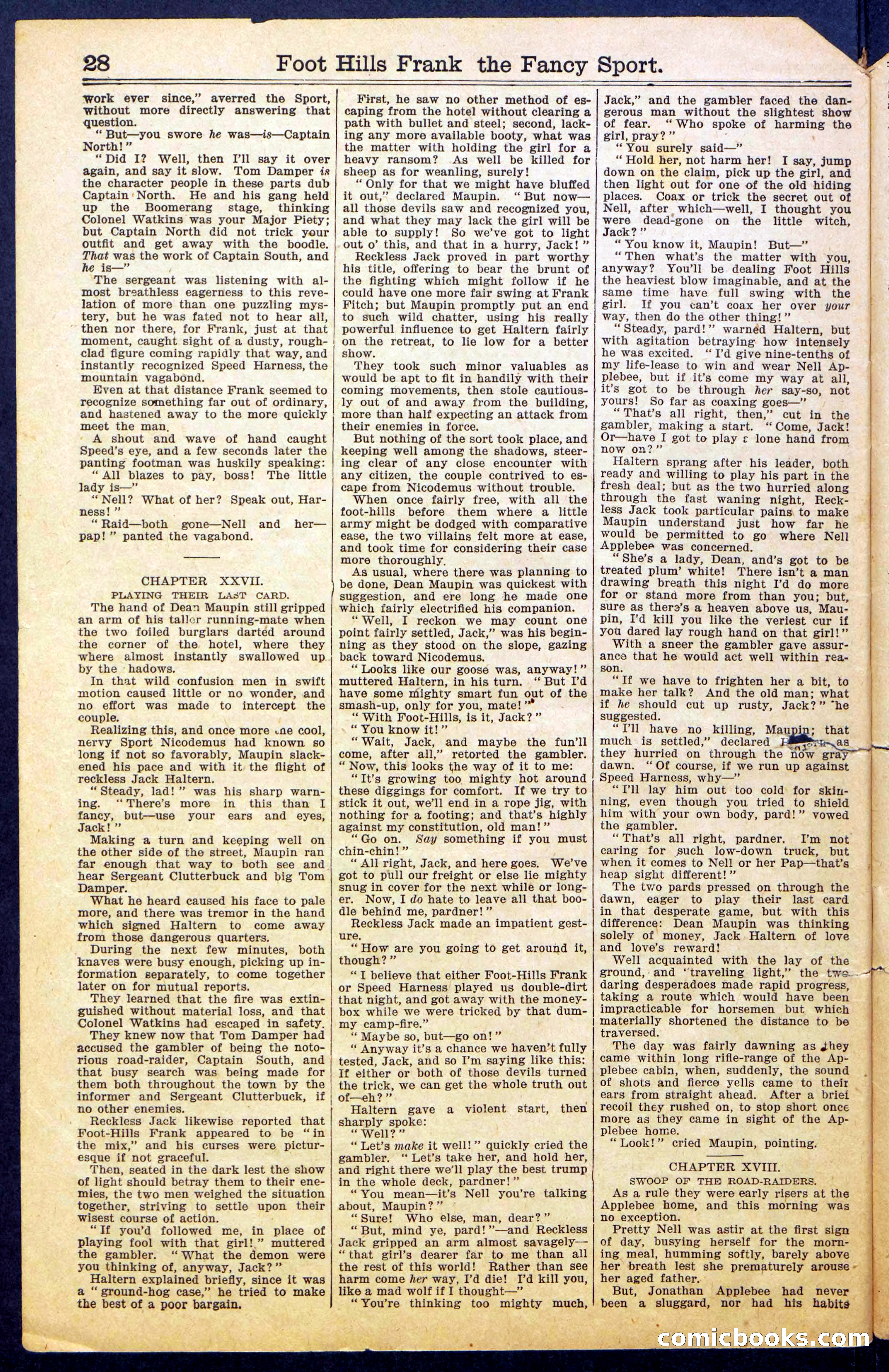 Foot-Hills Frank; or, The Rivals of the Road — page 30 of 36