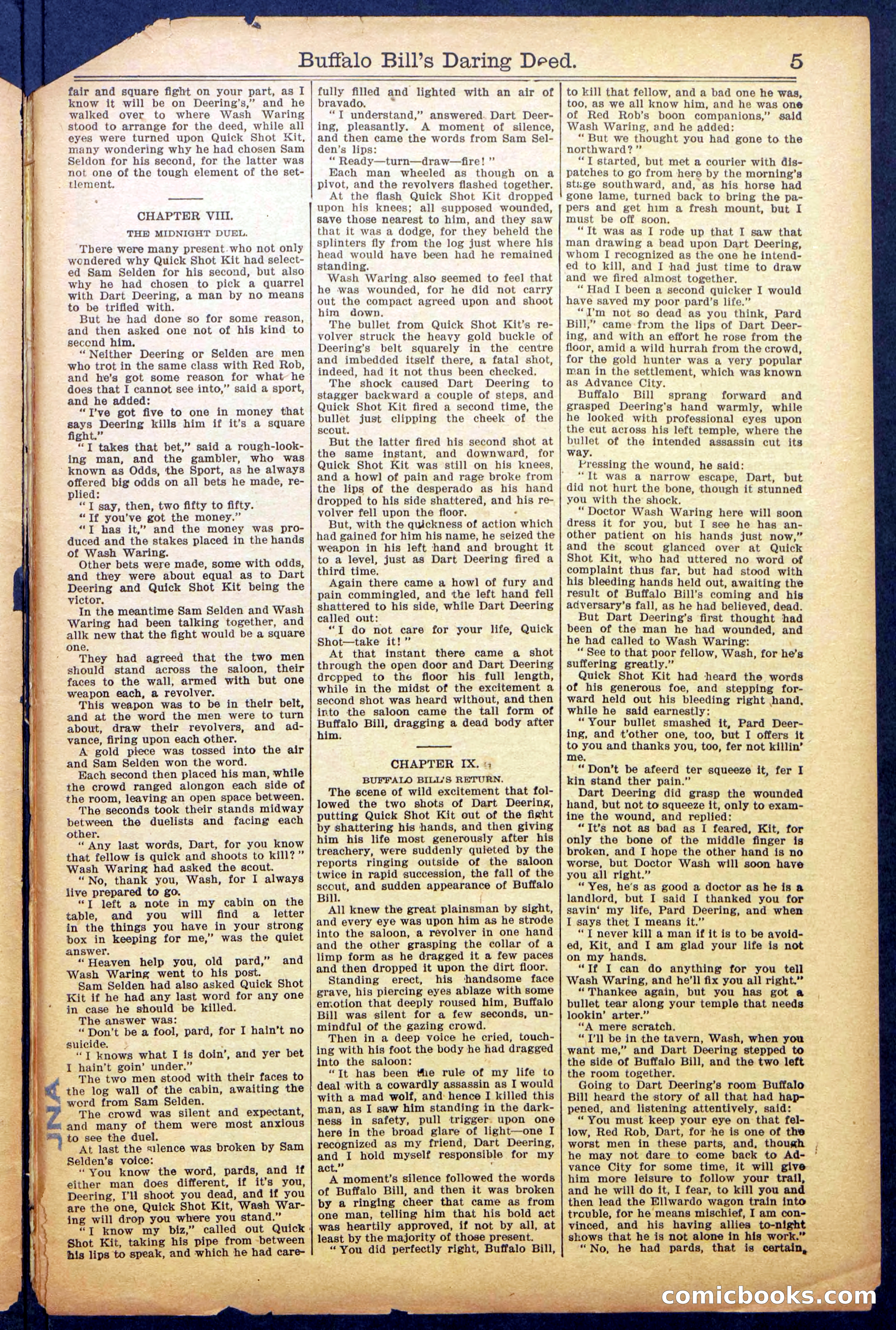 Buffalo Bill's Daring Deed; or, The Scourge of the Cold Rail — page 7 of 36