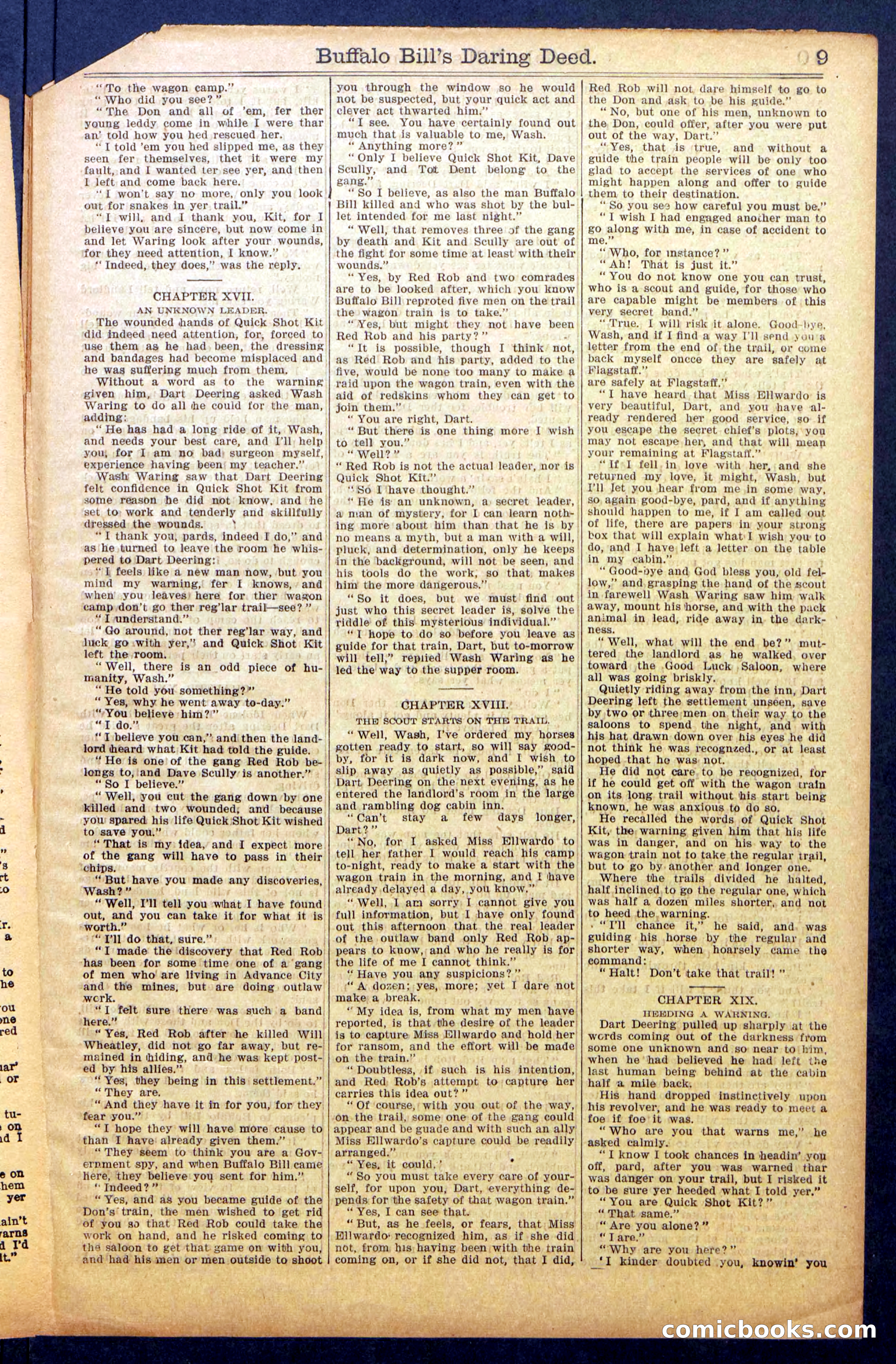 Buffalo Bill's Daring Deed; or, The Scourge of the Cold Rail — page 11 of 36