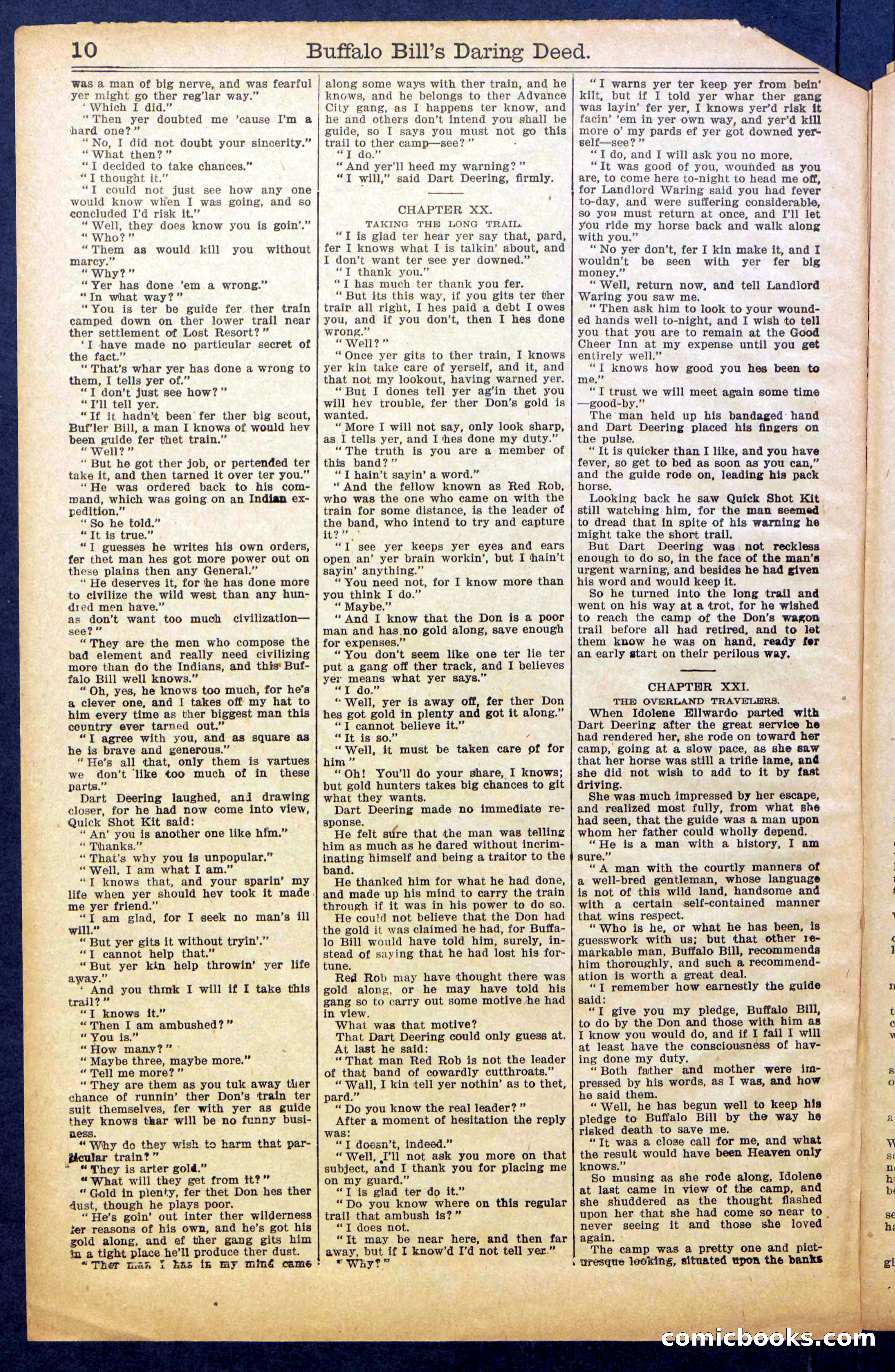 Buffalo Bill's Daring Deed; or, The Scourge of the Cold Rail — page 12 of 36