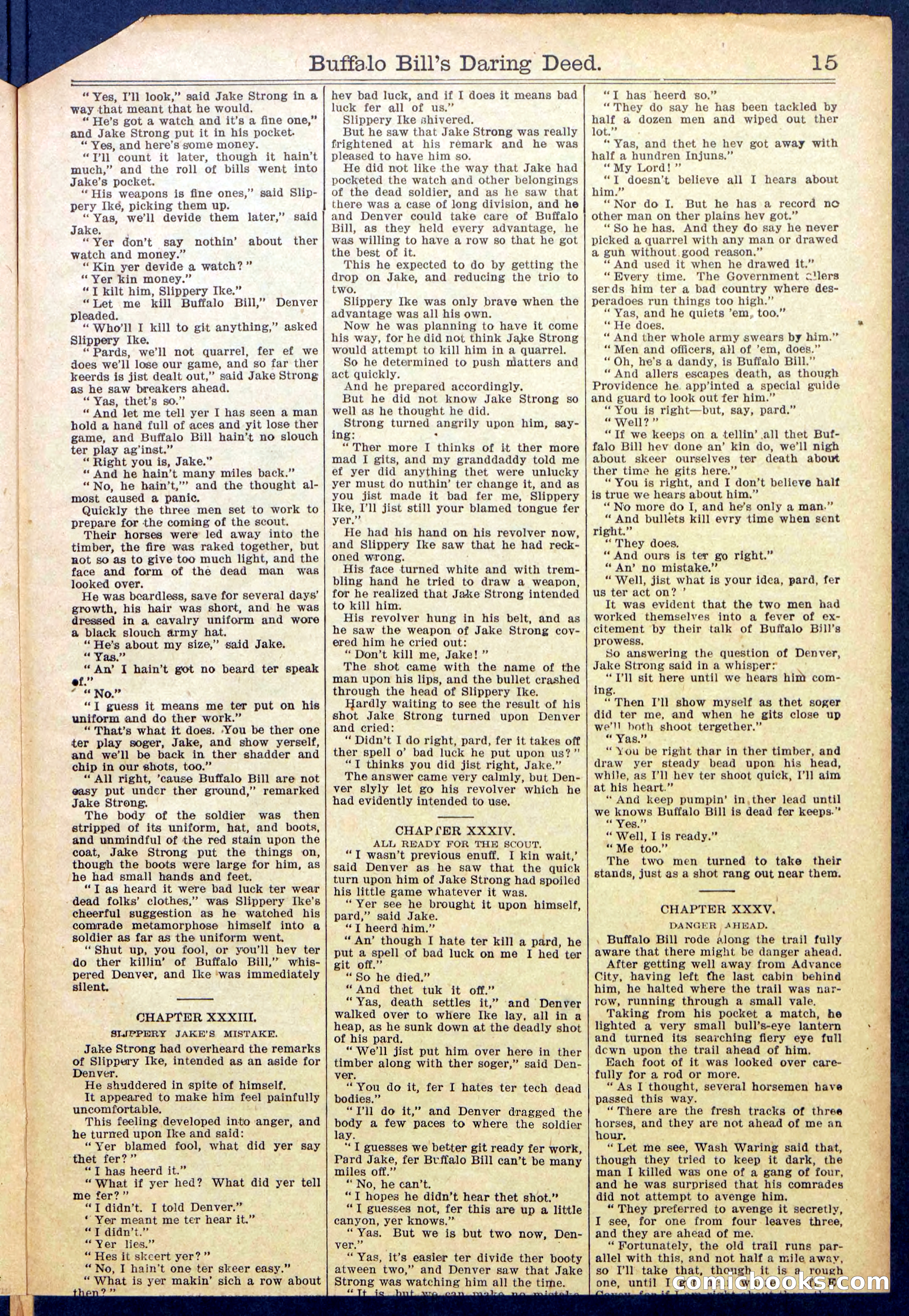 Buffalo Bill's Daring Deed; or, The Scourge of the Cold Rail — page 17 of 36