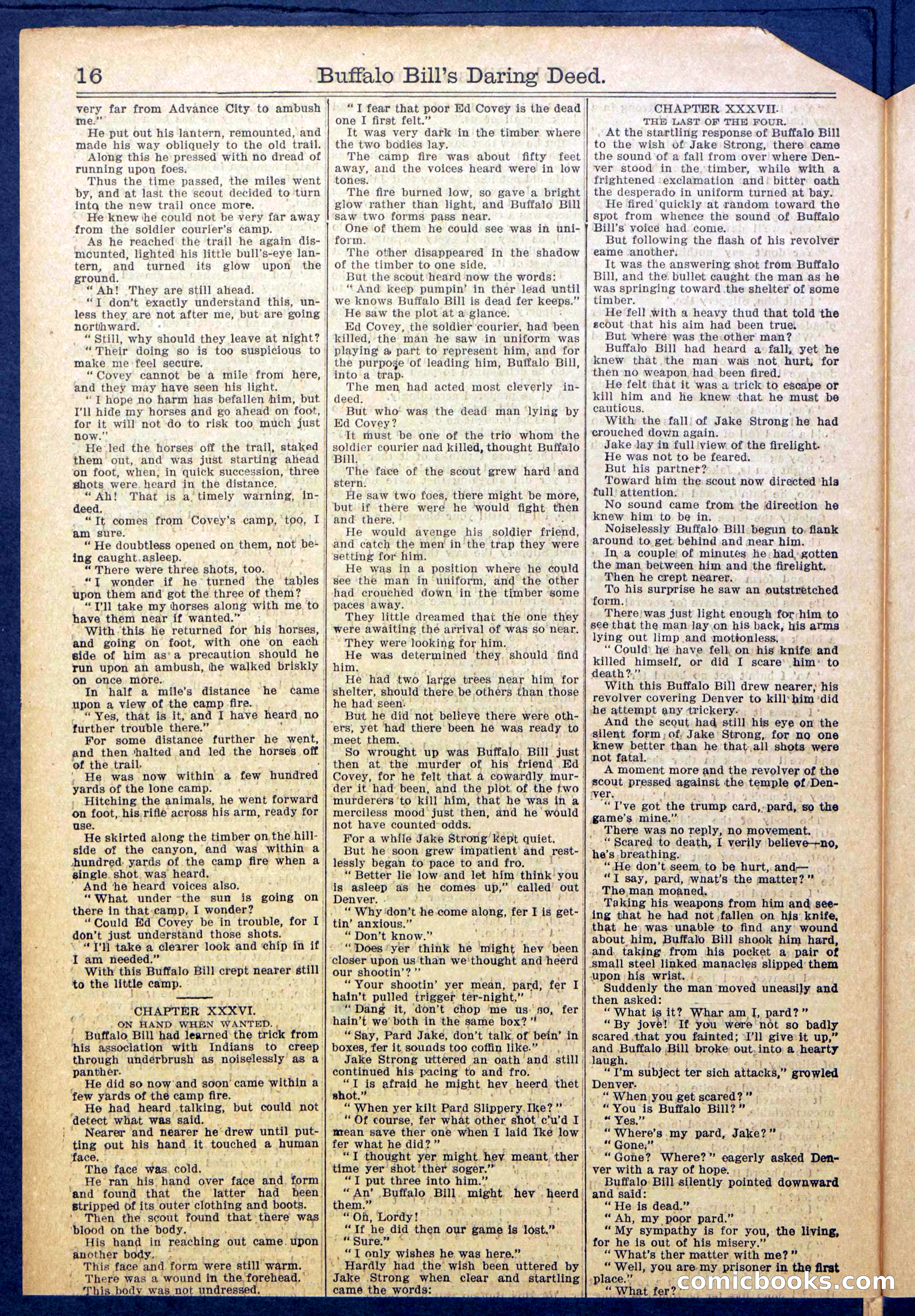Buffalo Bill's Daring Deed; or, The Scourge of the Cold Rail — page 18 of 36