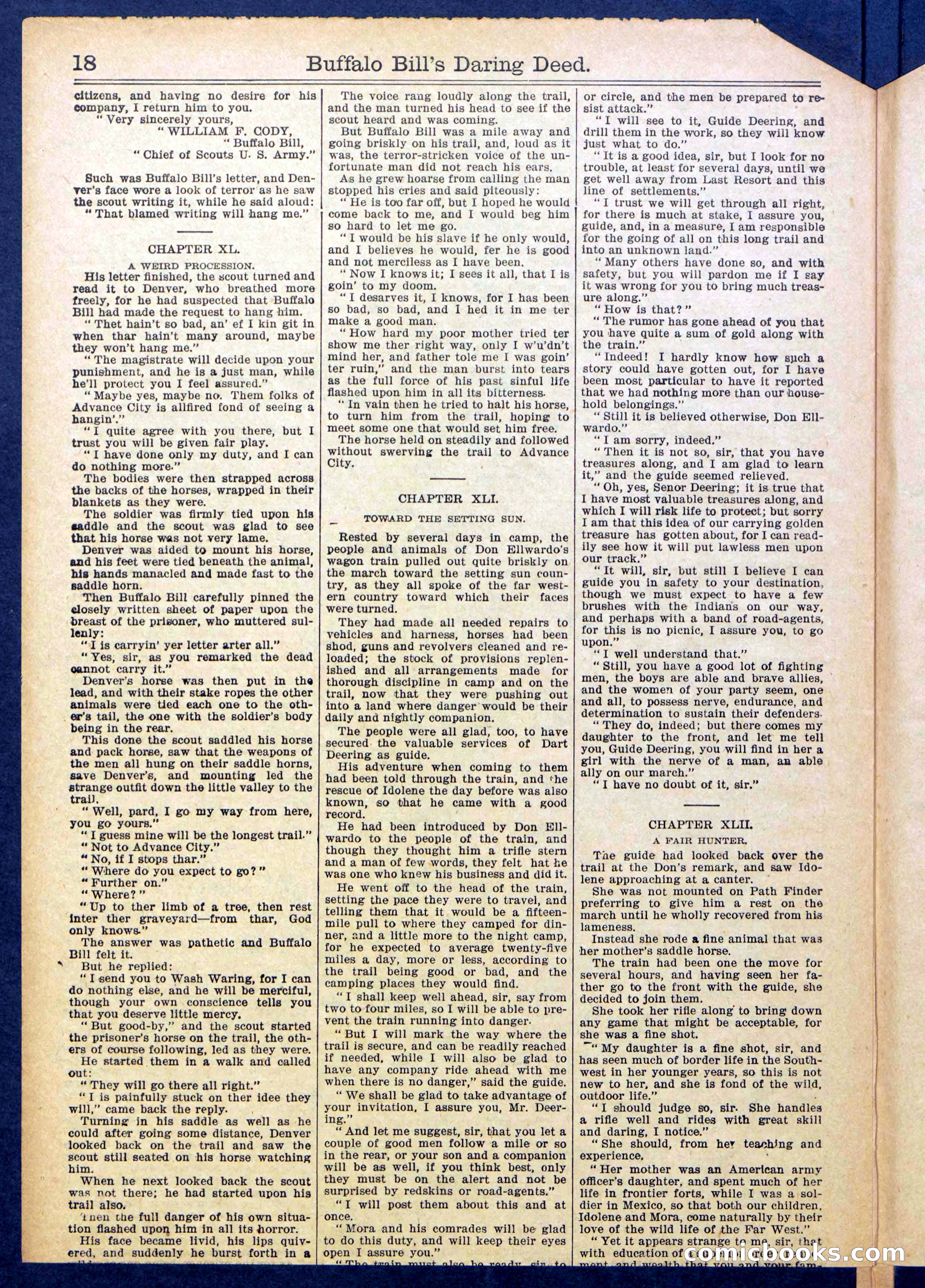 Buffalo Bill's Daring Deed; or, The Scourge of the Cold Rail — page 20 of 36