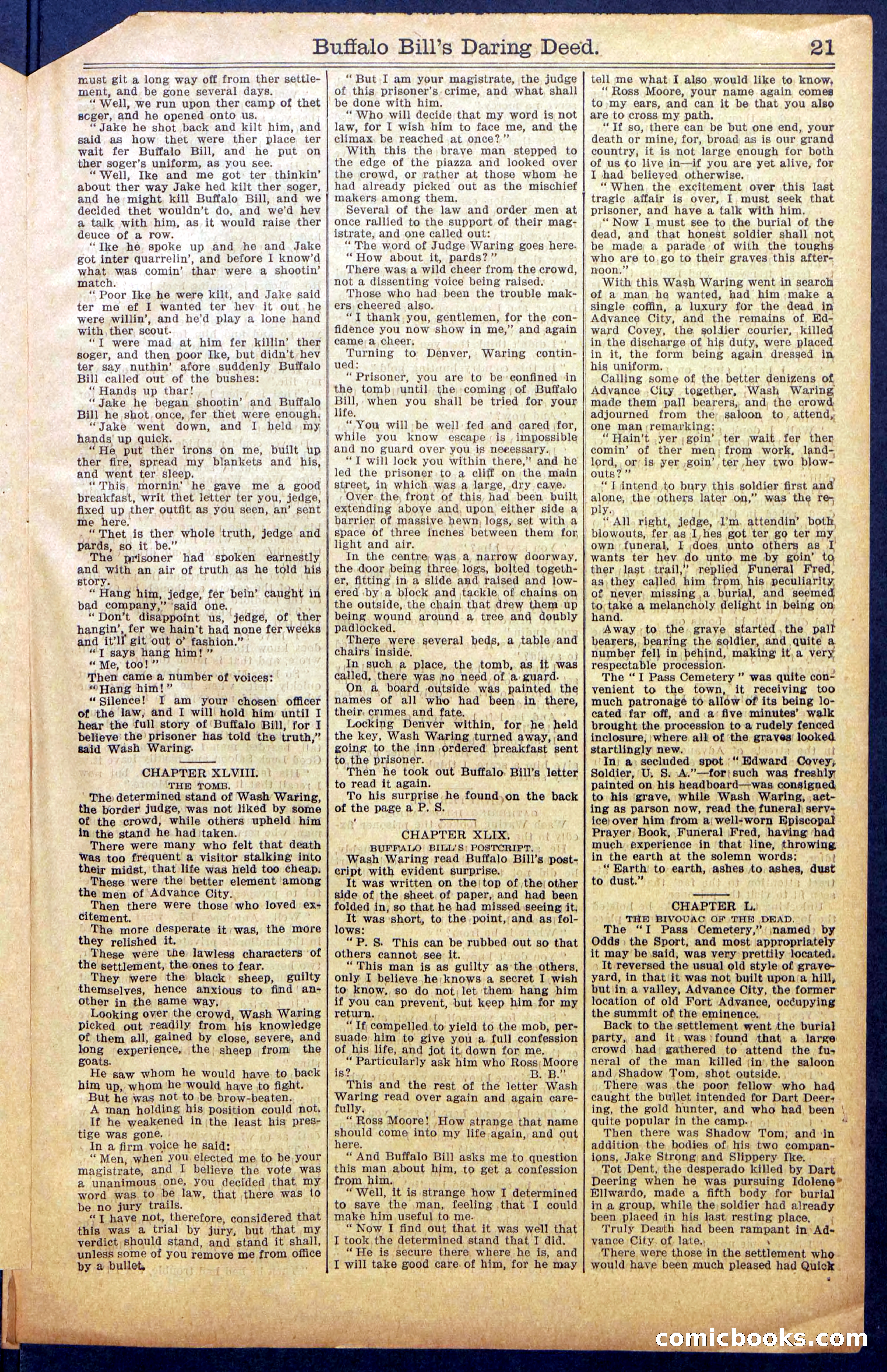 Buffalo Bill's Daring Deed; or, The Scourge of the Cold Rail — page 23 of 36