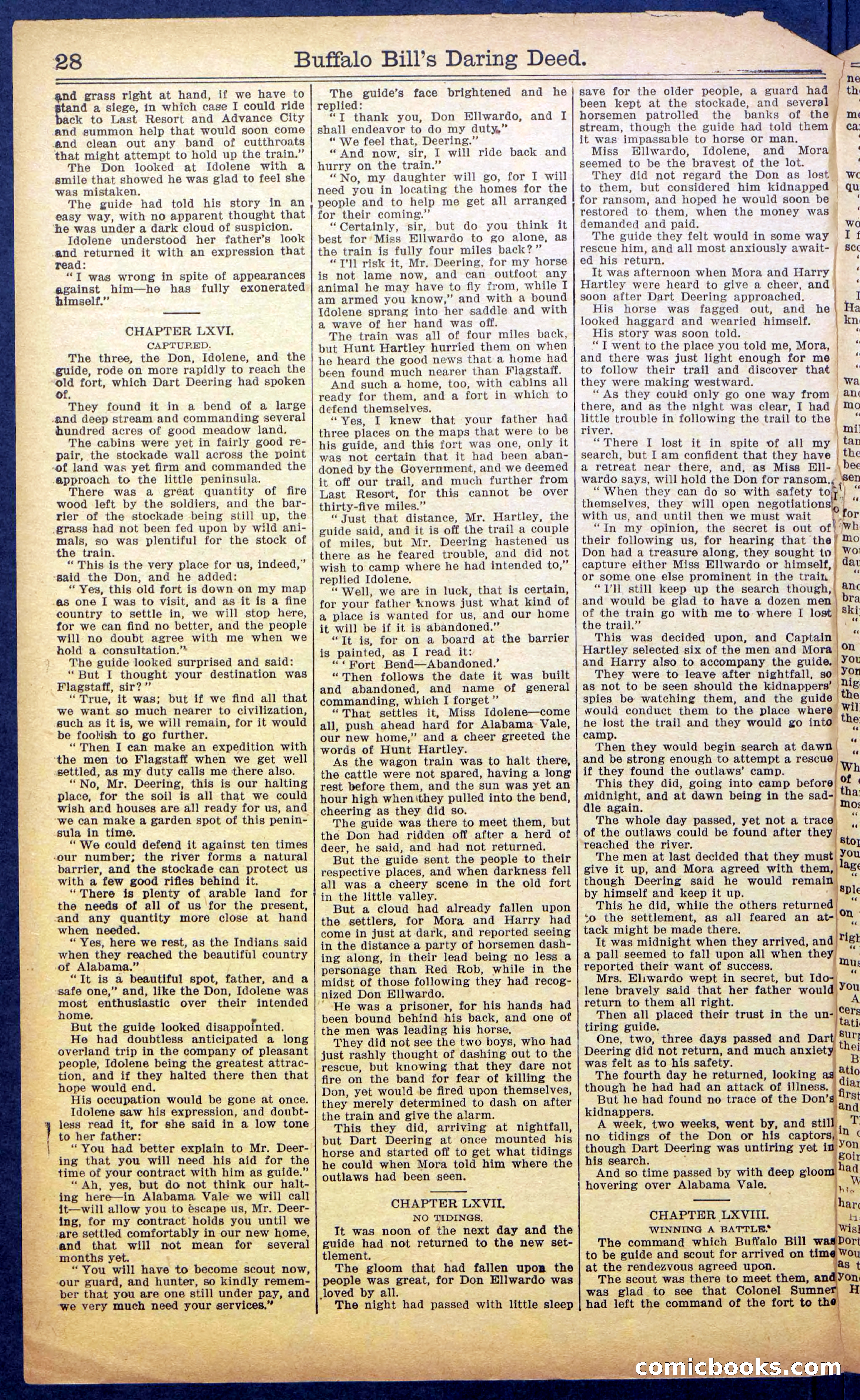 Buffalo Bill's Daring Deed; or, The Scourge of the Cold Rail — page 30 of 36