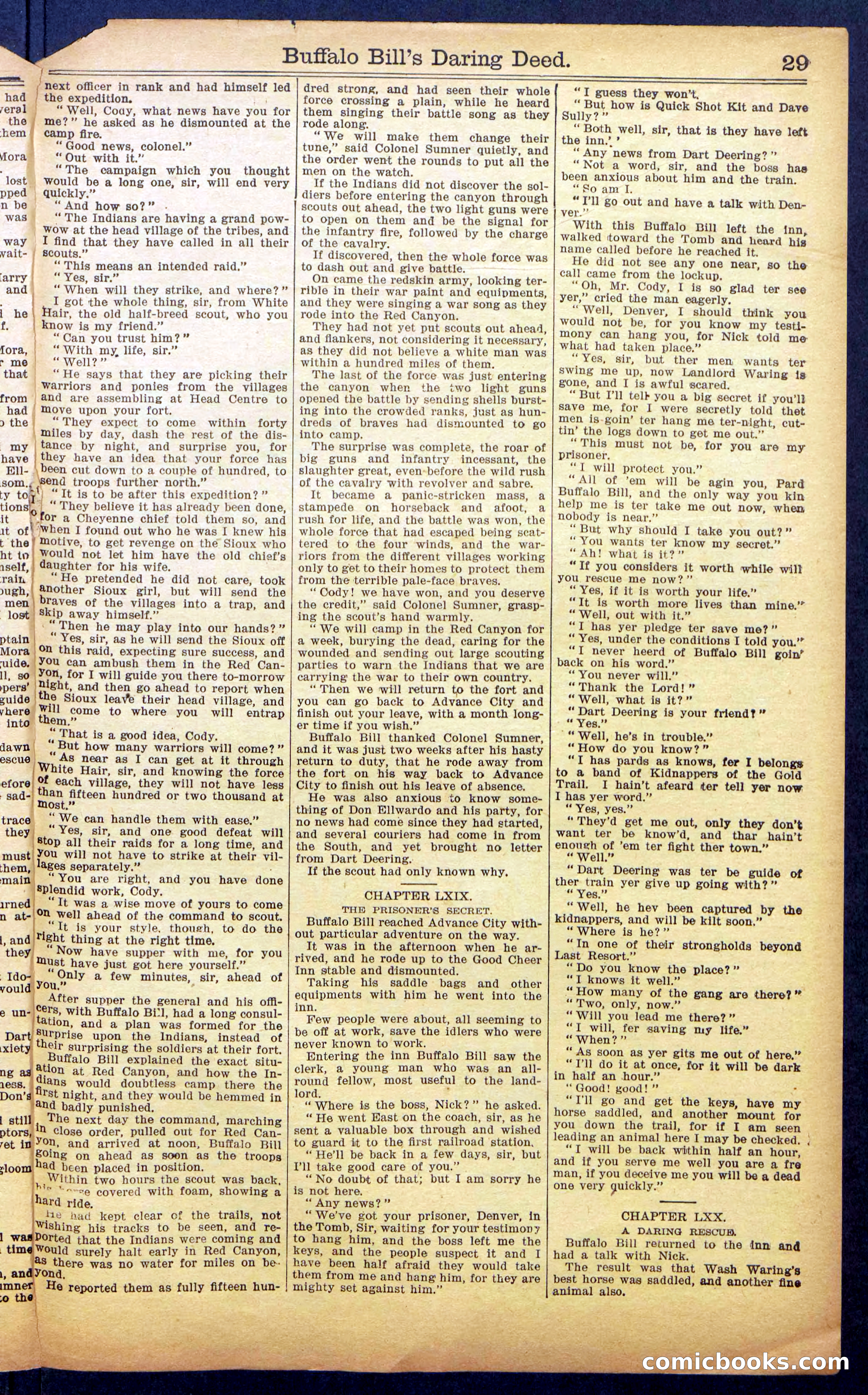Buffalo Bill's Daring Deed; or, The Scourge of the Cold Rail — page 31 of 36