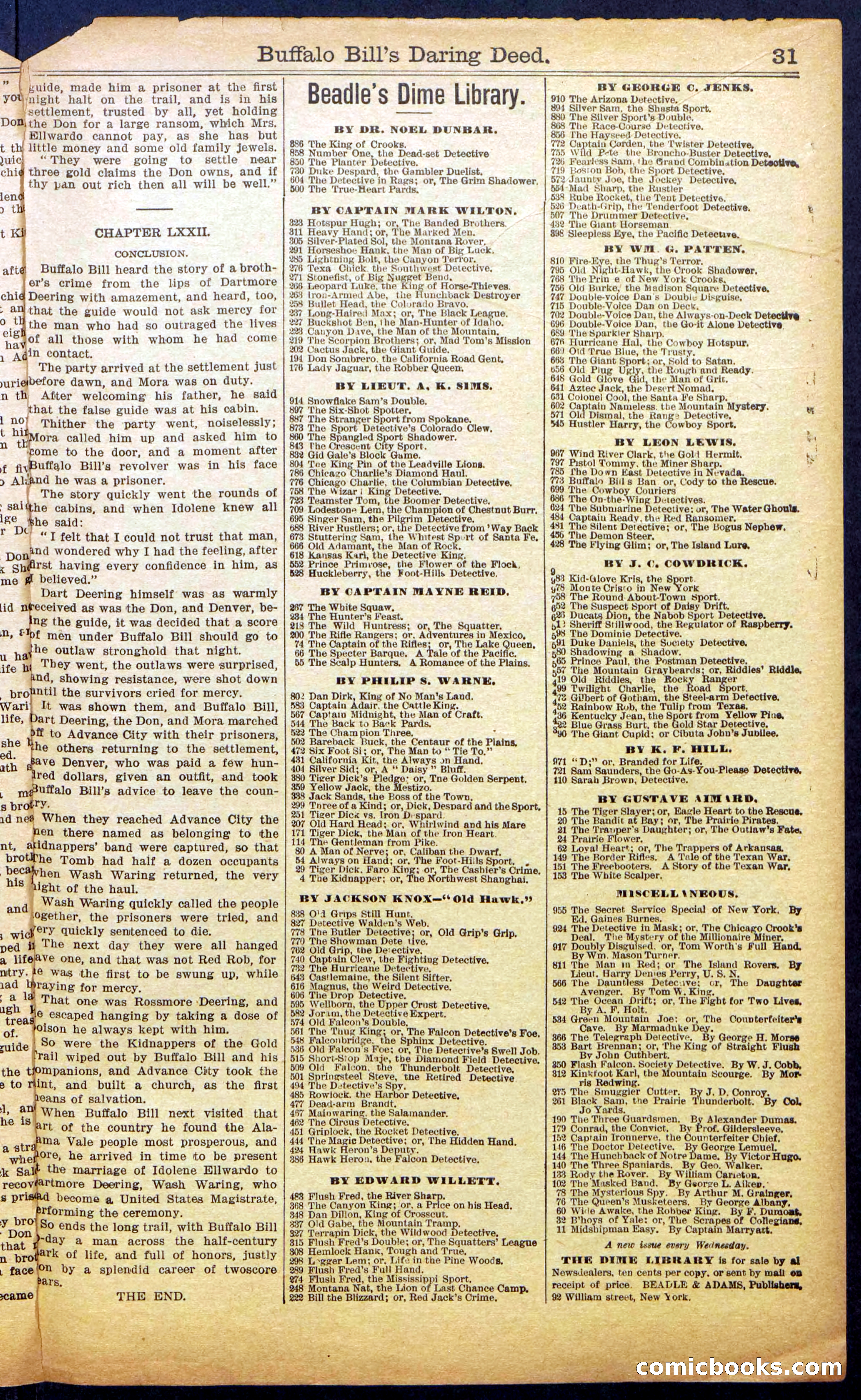Buffalo Bill's Daring Deed; or, The Scourge of the Cold Rail — page 33 of 36