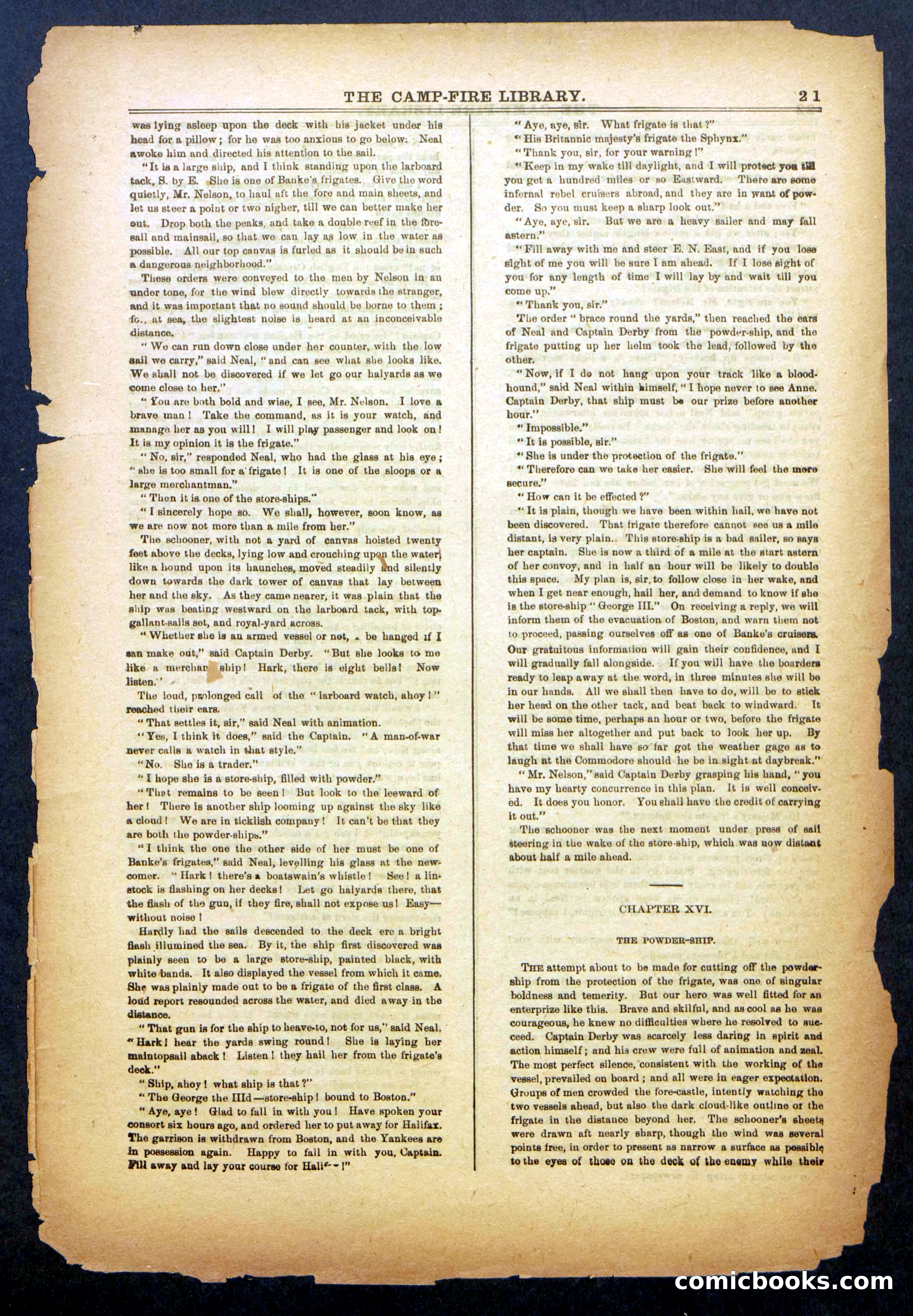 Sons of Liberty; Or, The Cruise for the Powder Ship — page 21 of 24
