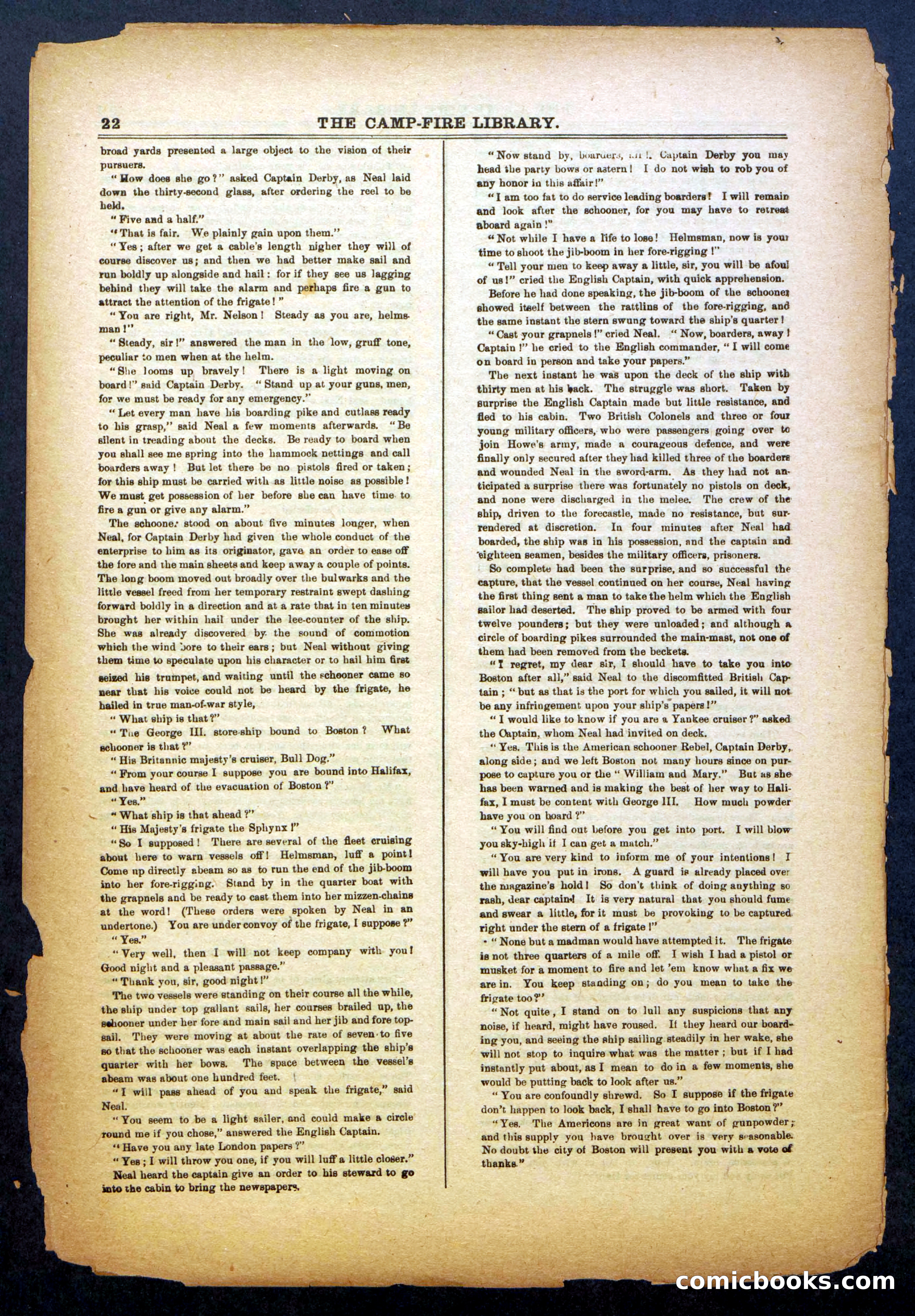 Sons of Liberty; Or, The Cruise for the Powder Ship — page 22 of 24
